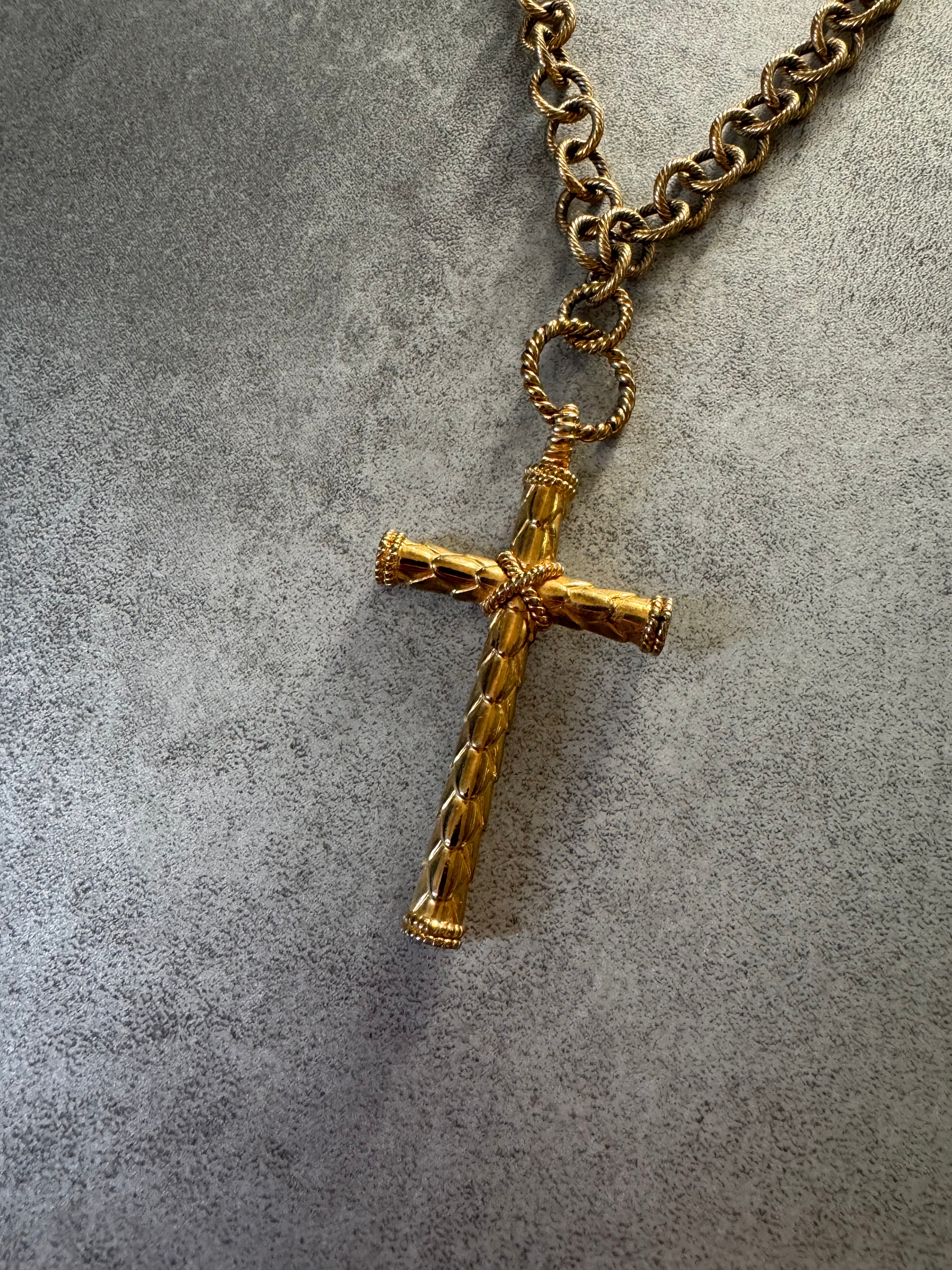 2000s Just Cavalli Royal Imperial gold necklace (OS) - 4