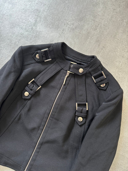 Versace Versus Strapped Bondage Pure Minimalist Jacket (S) - 6