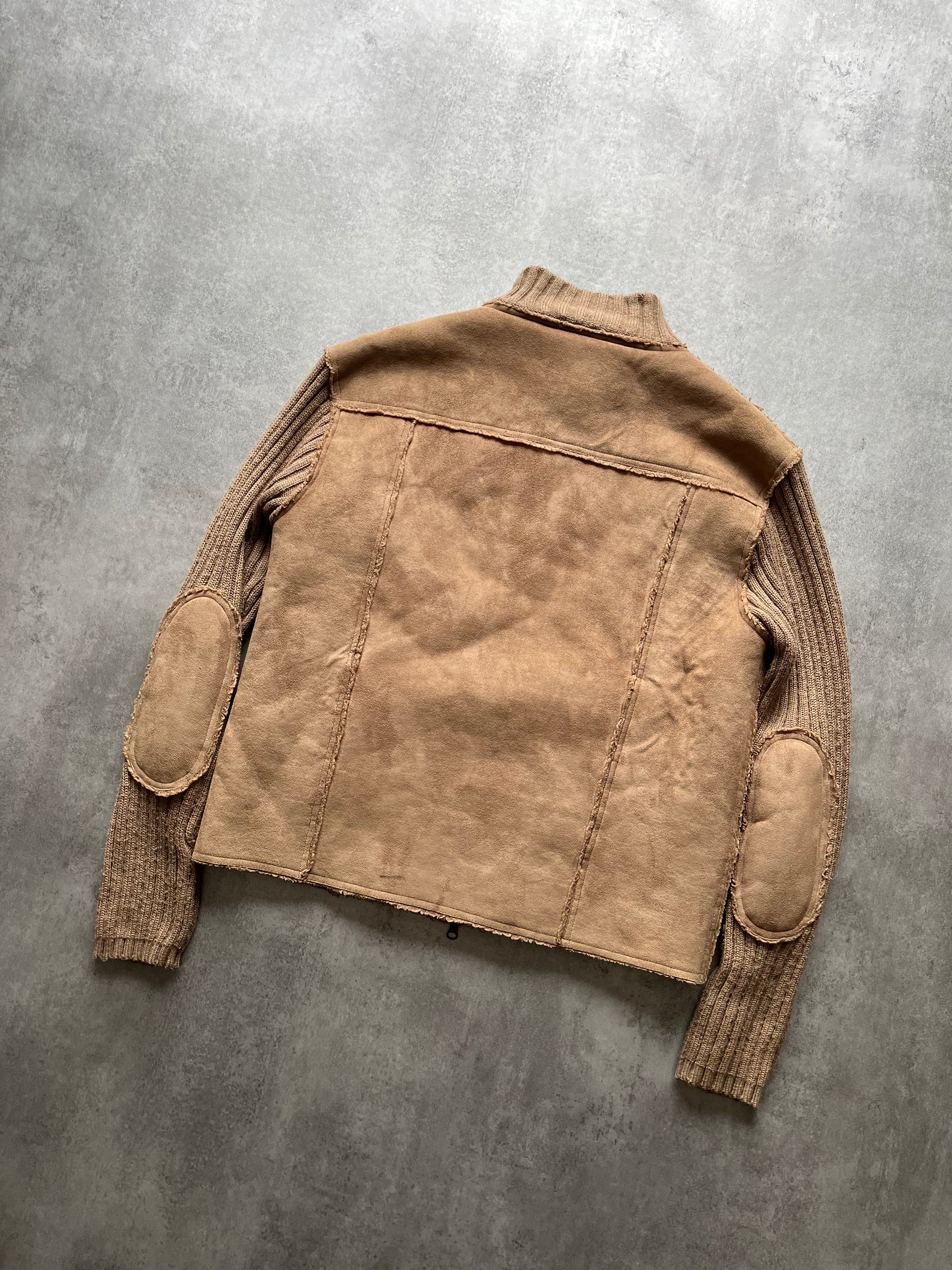 2000s Prada Versatile Camel Cozy Zip-Up (L) - 5