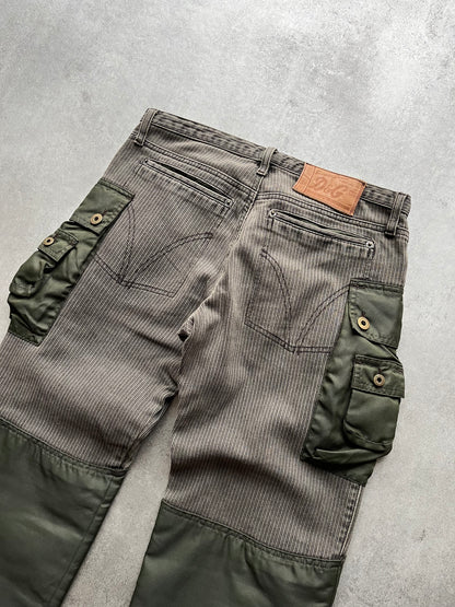 AW2003 Dolce & Gabbana Olive Tactical Hunter Cargo Pants (S) - 6