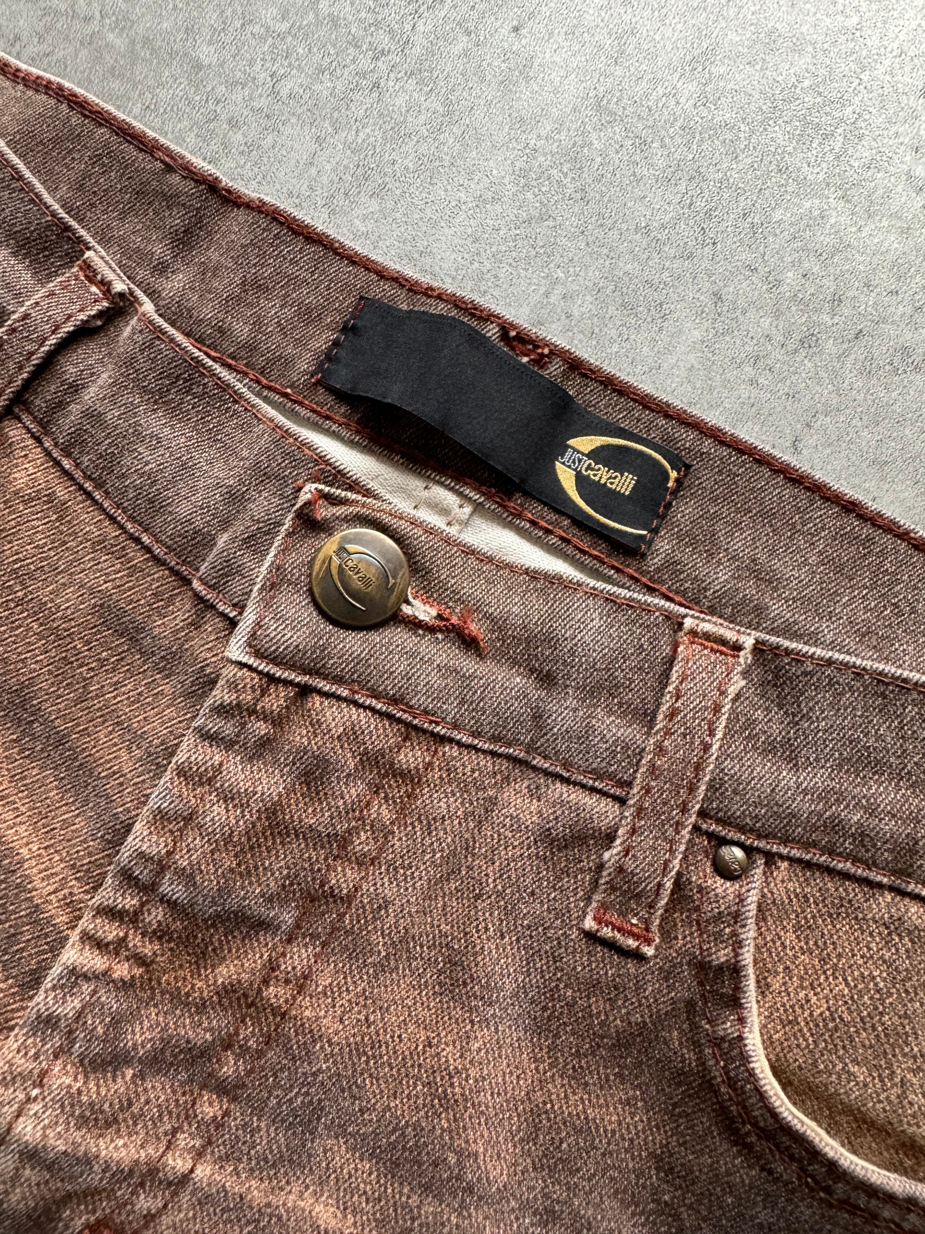 SS2004 Cavalli Astro Brown Faded Pants (XS) - 7