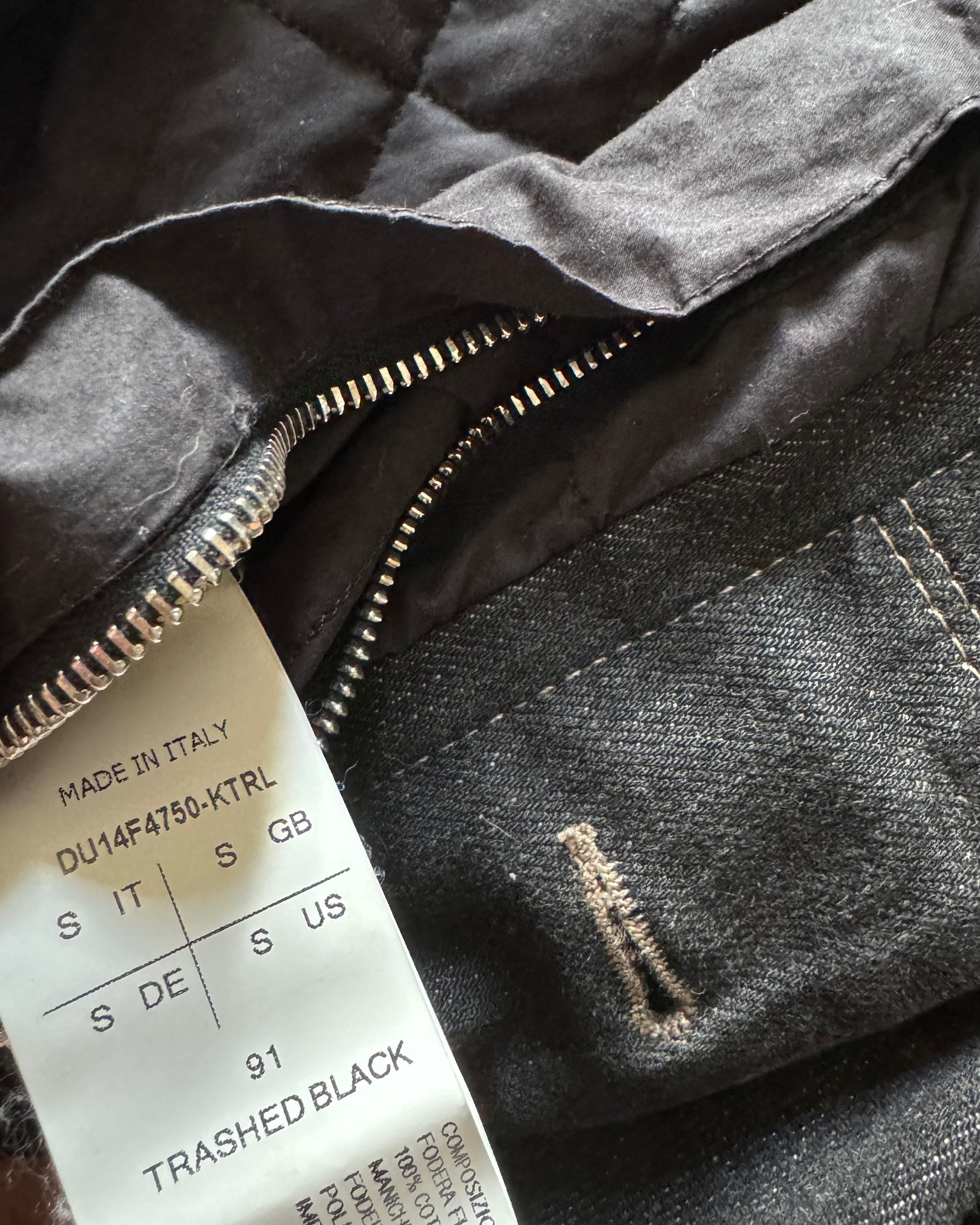 AW2014 Rick Owens Slave Hybrid Leather Jacket (S) - 10