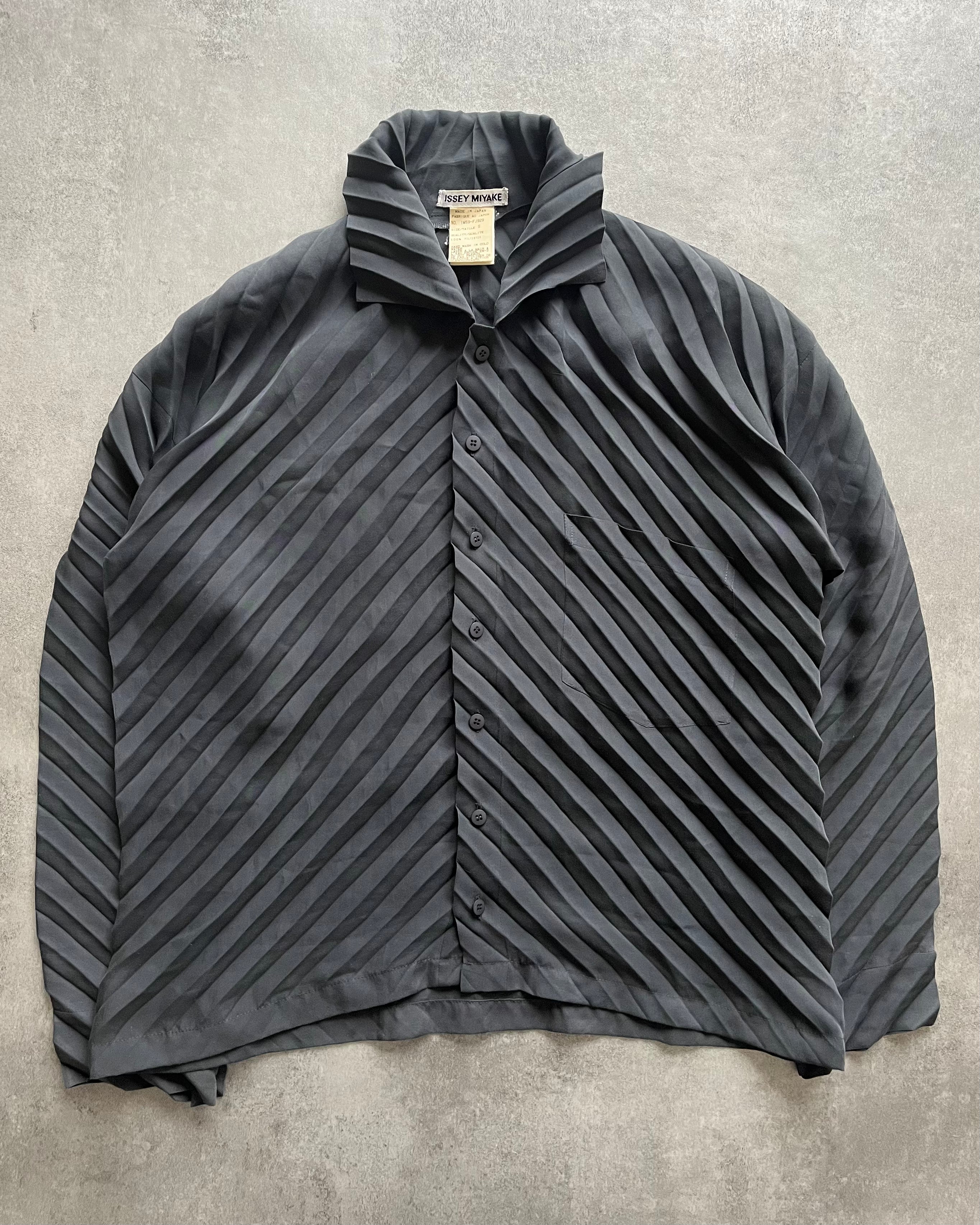 Issey Miyake Plissed Brut Shirt (S) (S) - 1