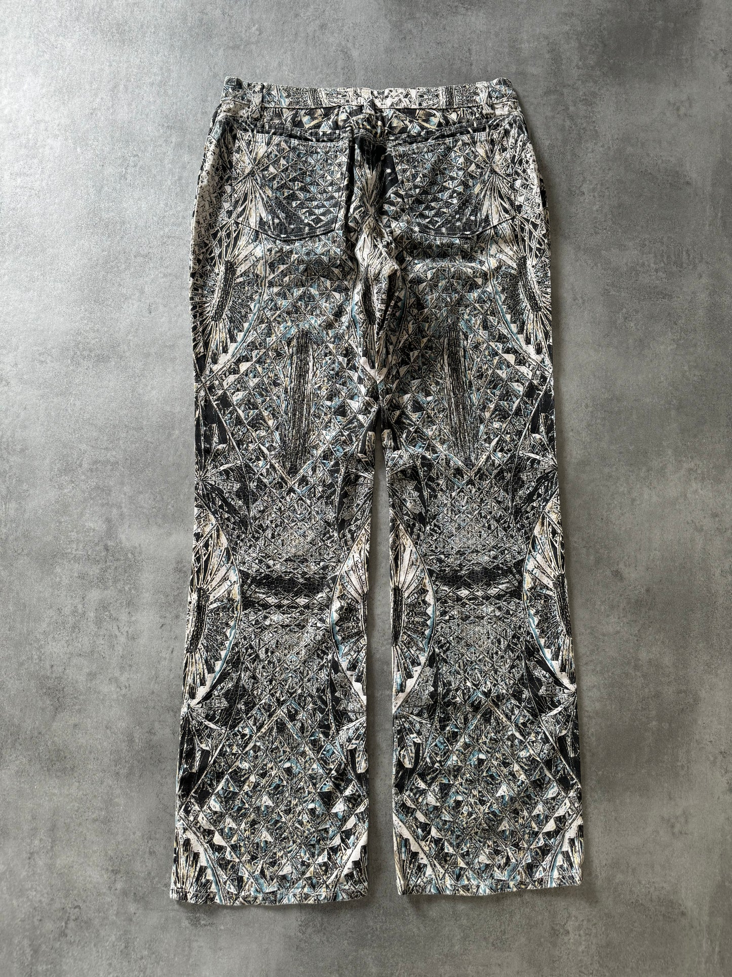 AW1999 Roberto Cavalli Logical Diamond Dynasty Pants (M) - 2