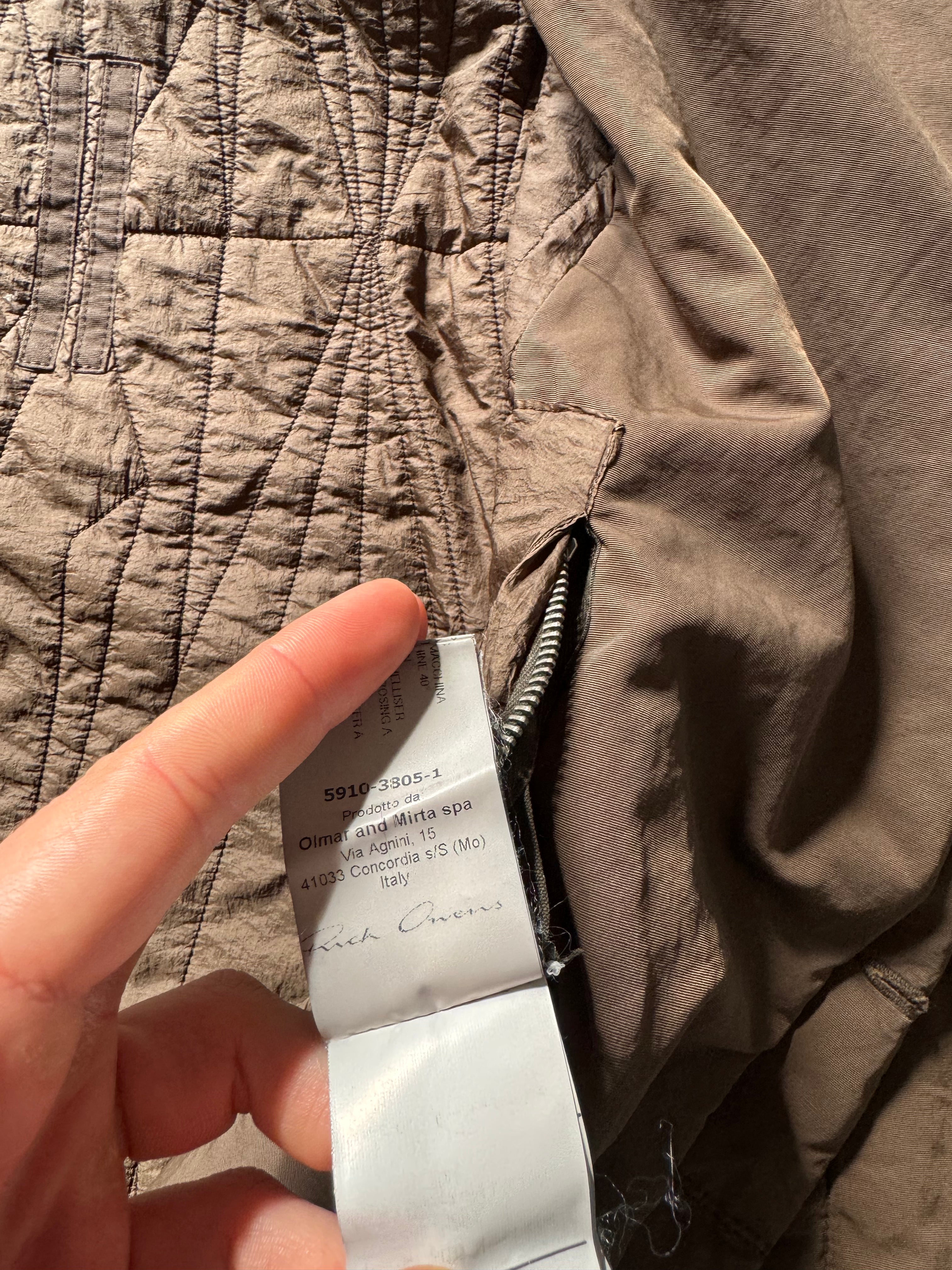 SS2015 Rick Owens Long Sleeveless Brown Hooded Jacket (M) - 9