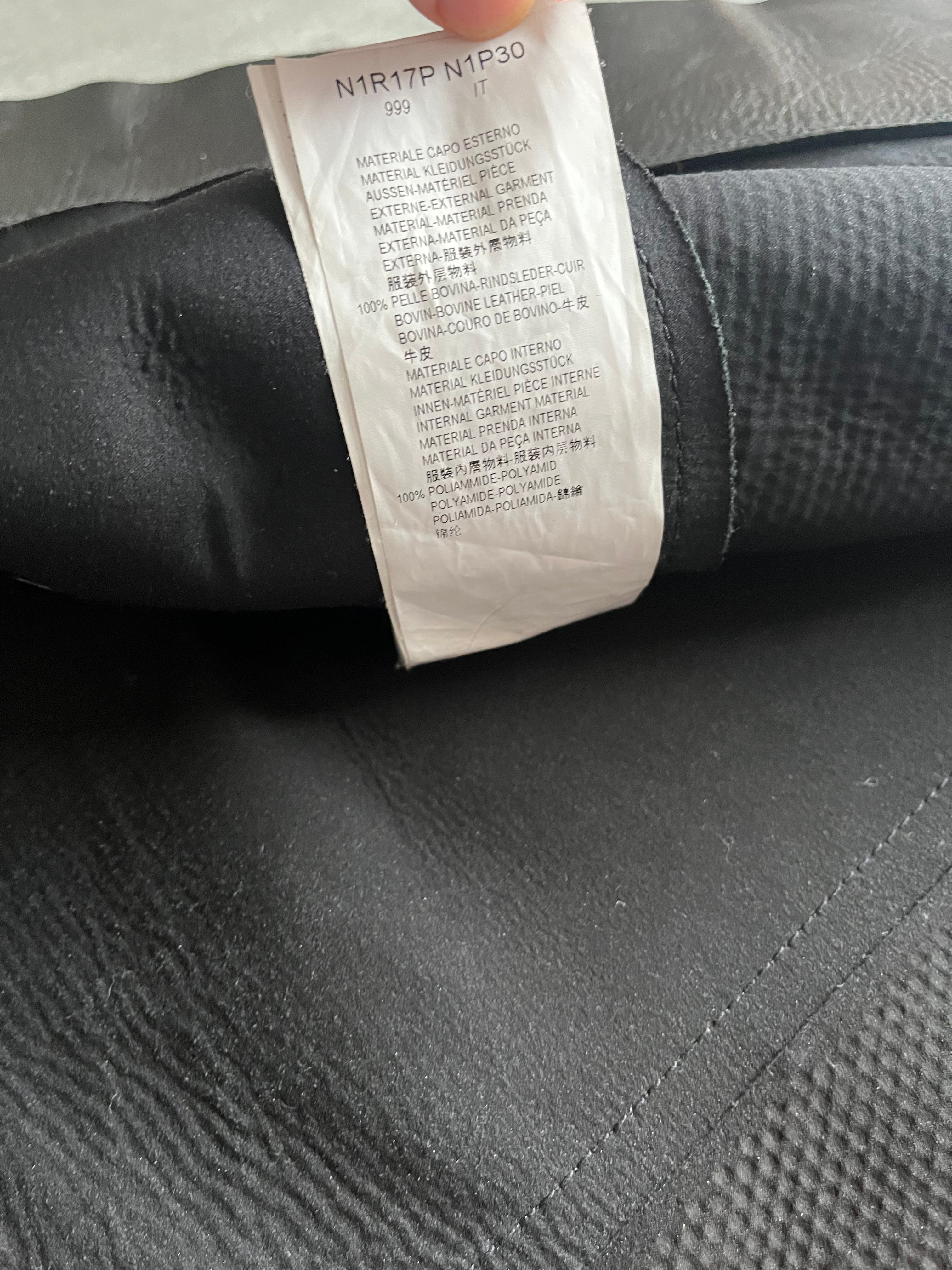 AW2011 Emporio Armani Biker Asymmetrical Leather Jacket (L) - 6
