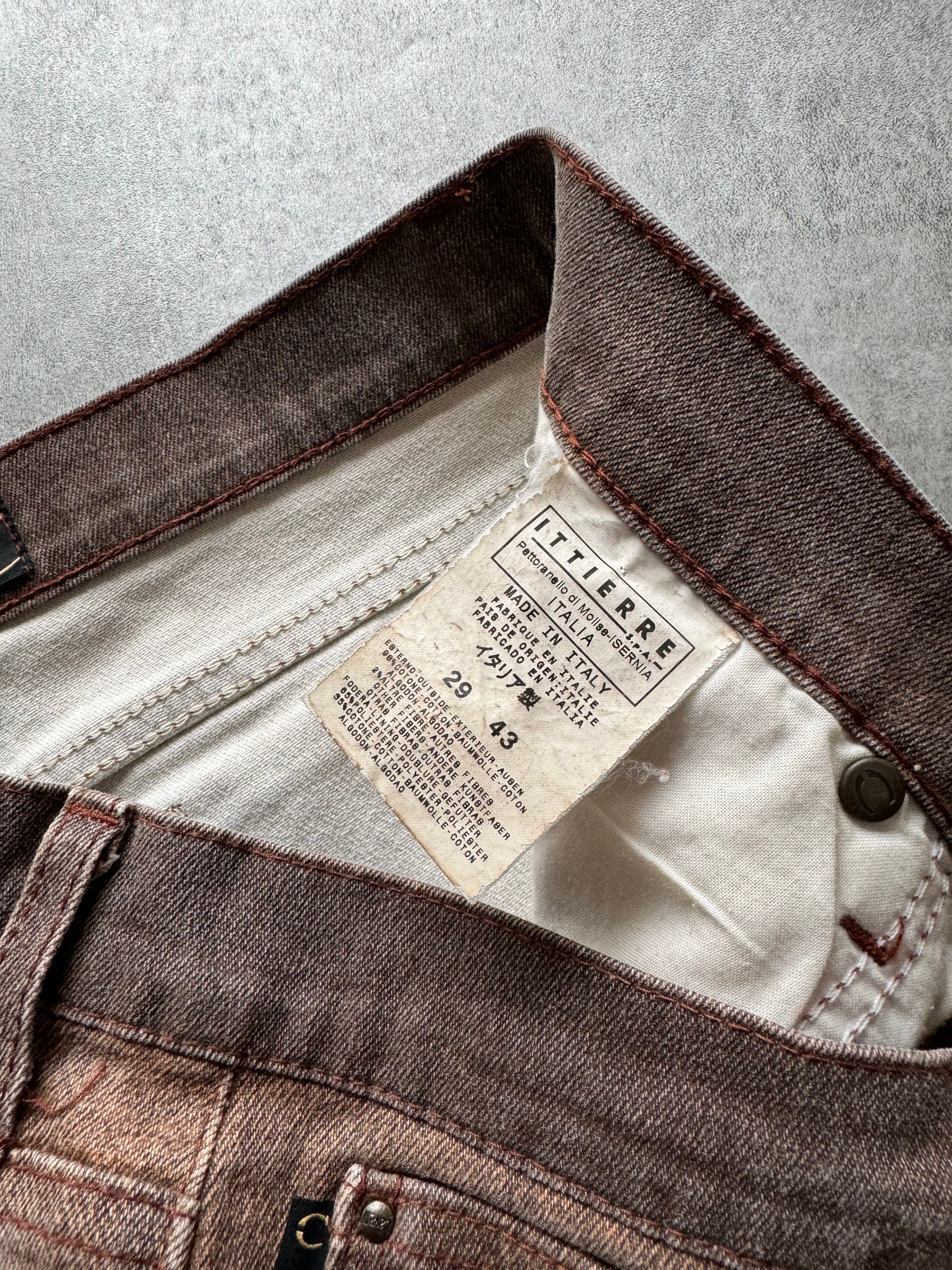 SS2004 Cavalli Astro Brown Faded Pants (XS) - 6