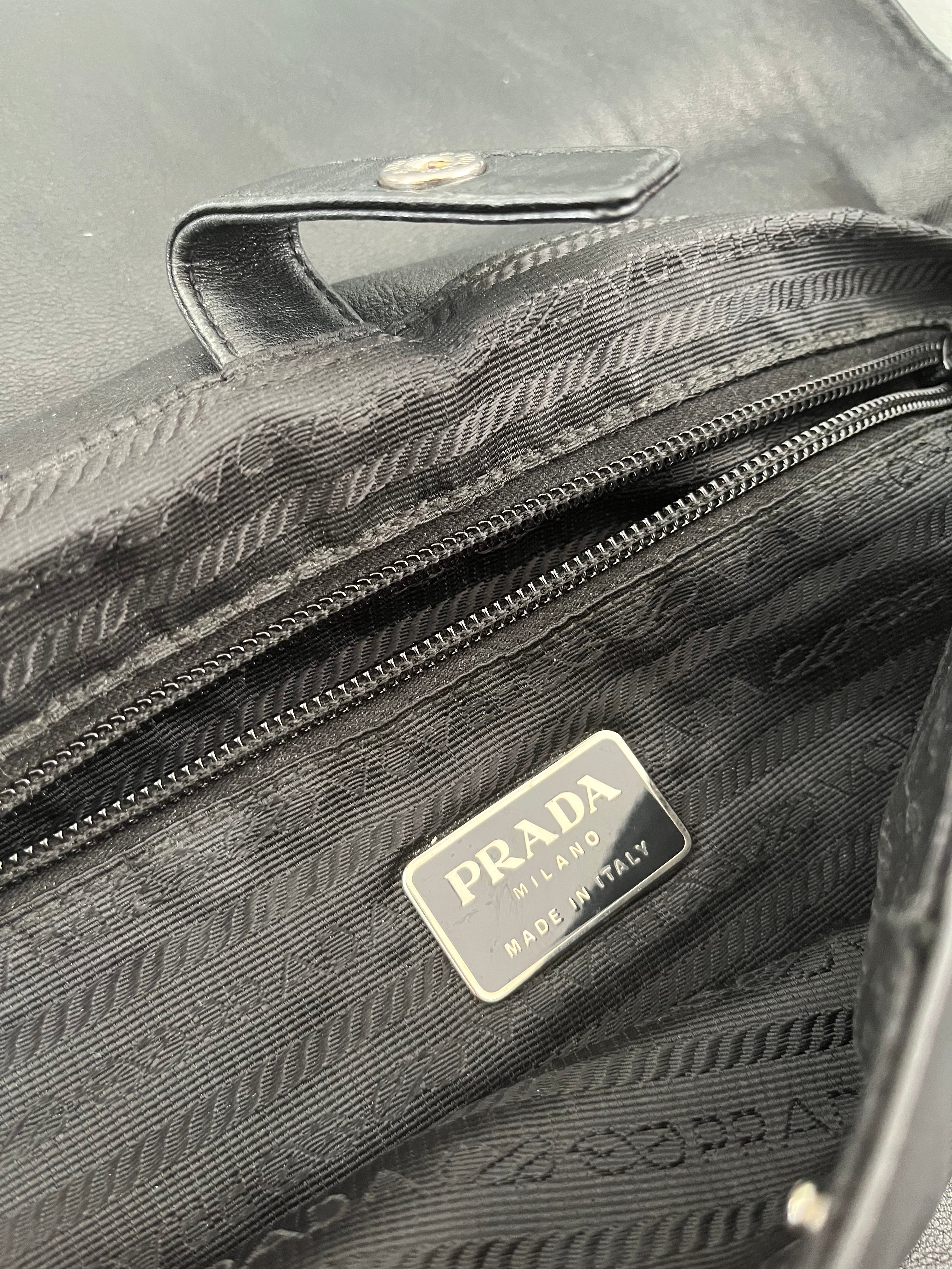 Prada Minimalistic Daily Leather Shoulder Bag  (OS) - 6