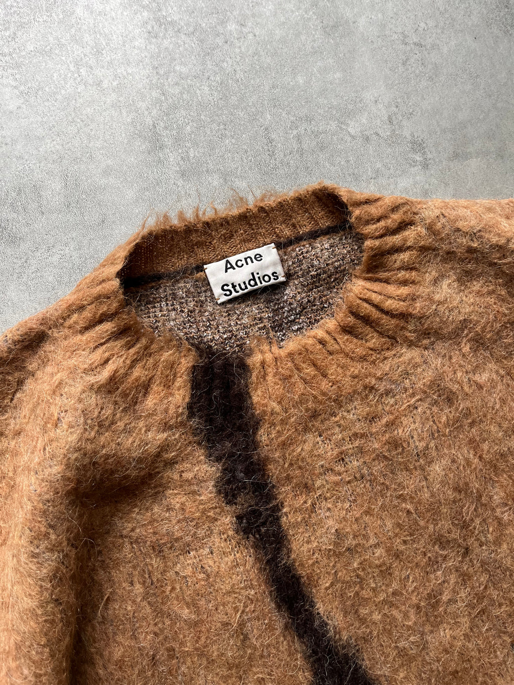 Acne Studios Kelphine Brushed Sweater Jacquard-Knitted (S) - 8