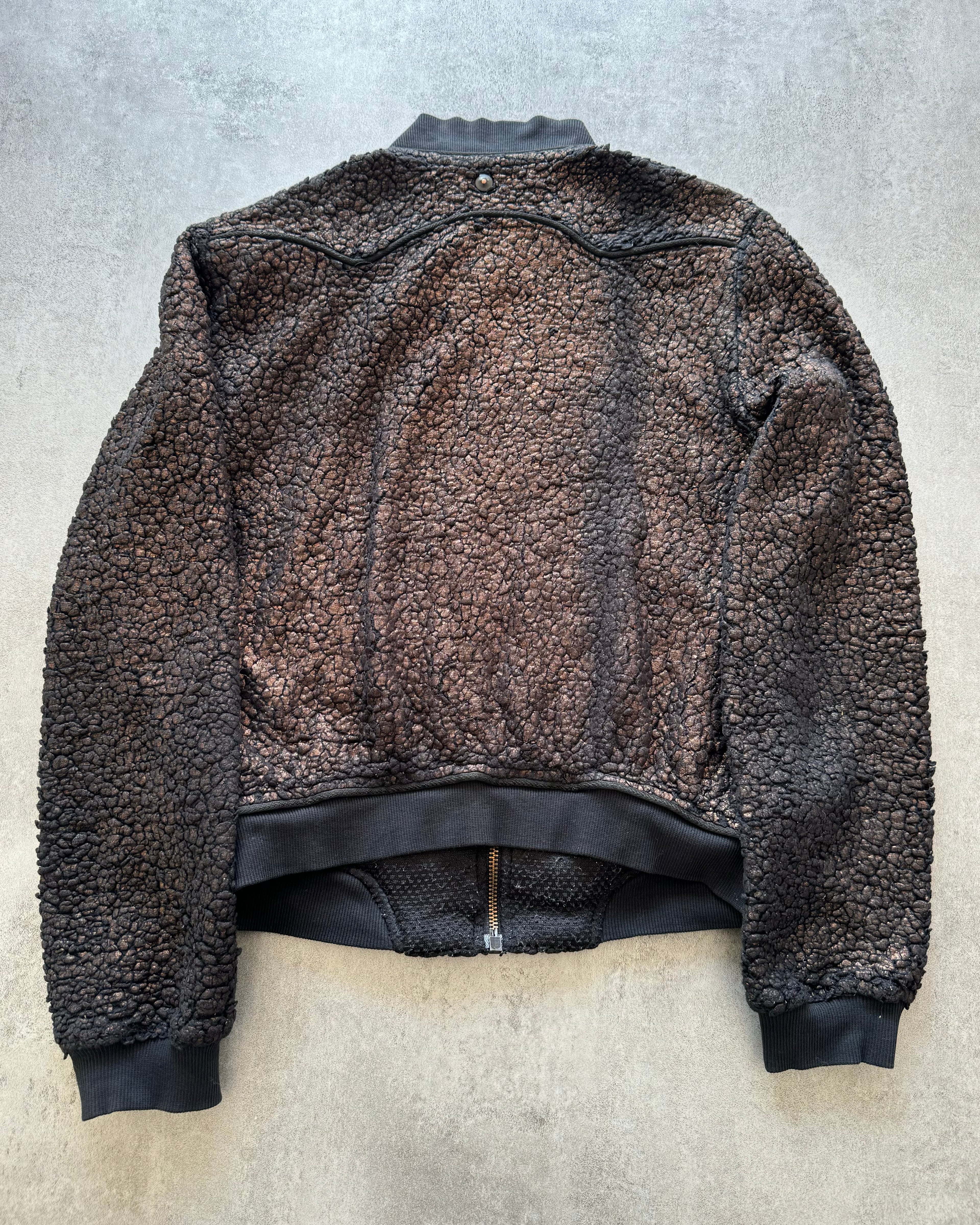 2000s Diesel Relief Bronze Seisma Zip-Up (XS) - 4