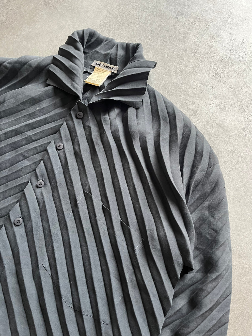 Issey Miyake Plissed Brut Shirt (S) (S) - 4