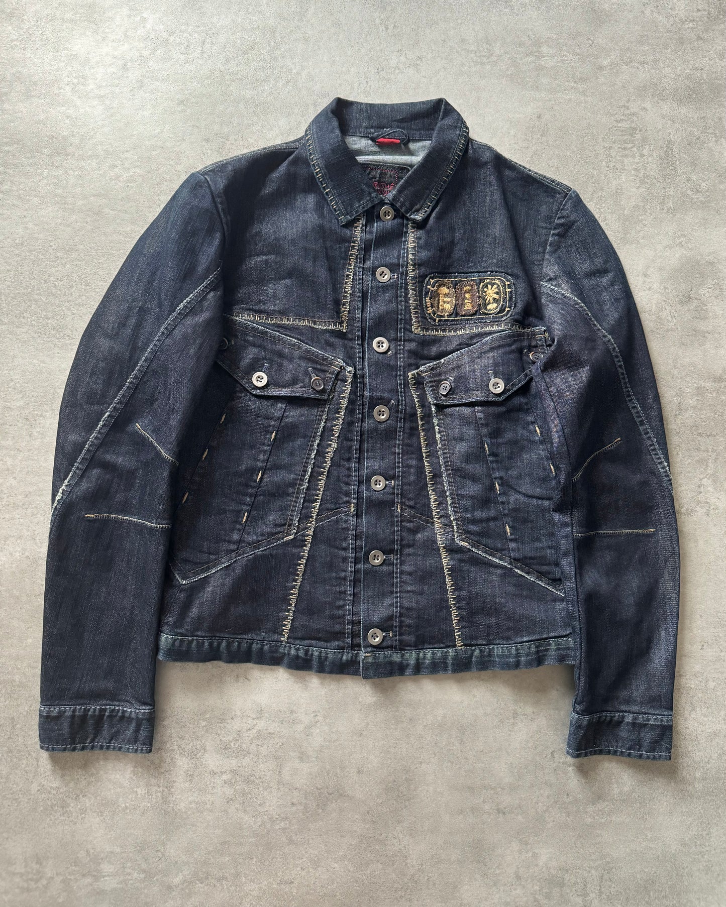 1990s Marithé + François Girbaud Patch Denim Jacket (L) - 1