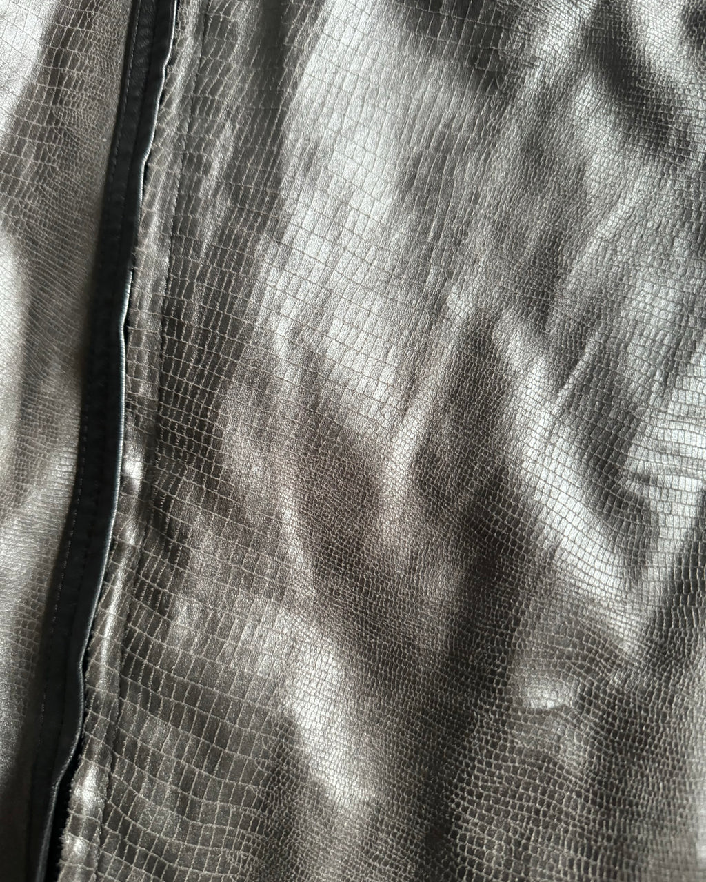 AW2008 Emporio Armani Cracked Asymmetrical Brown Jacket  (M) - 6