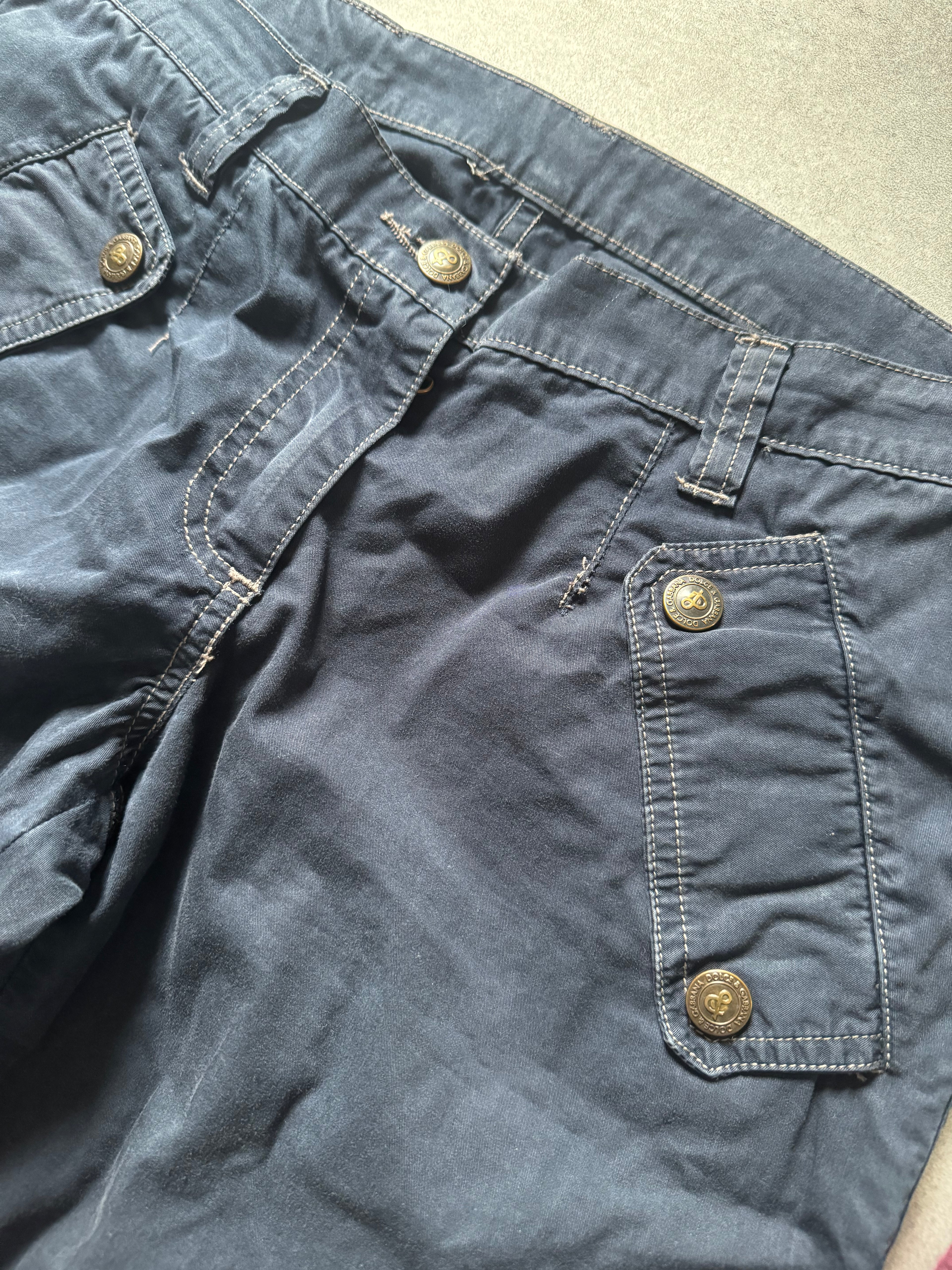 AW2004 Dolce & Gabbana Navy Urban Utility Cargo Pants (M) - 5