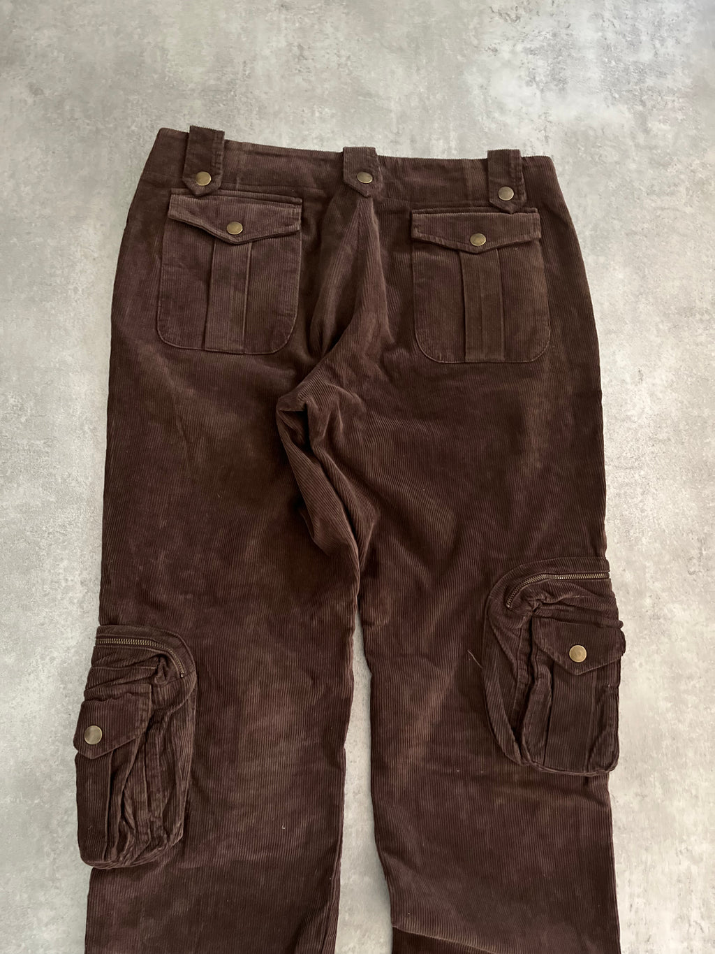 AW2004 Daniele Alessandrini Velvet Cargo Pants (L) - 3