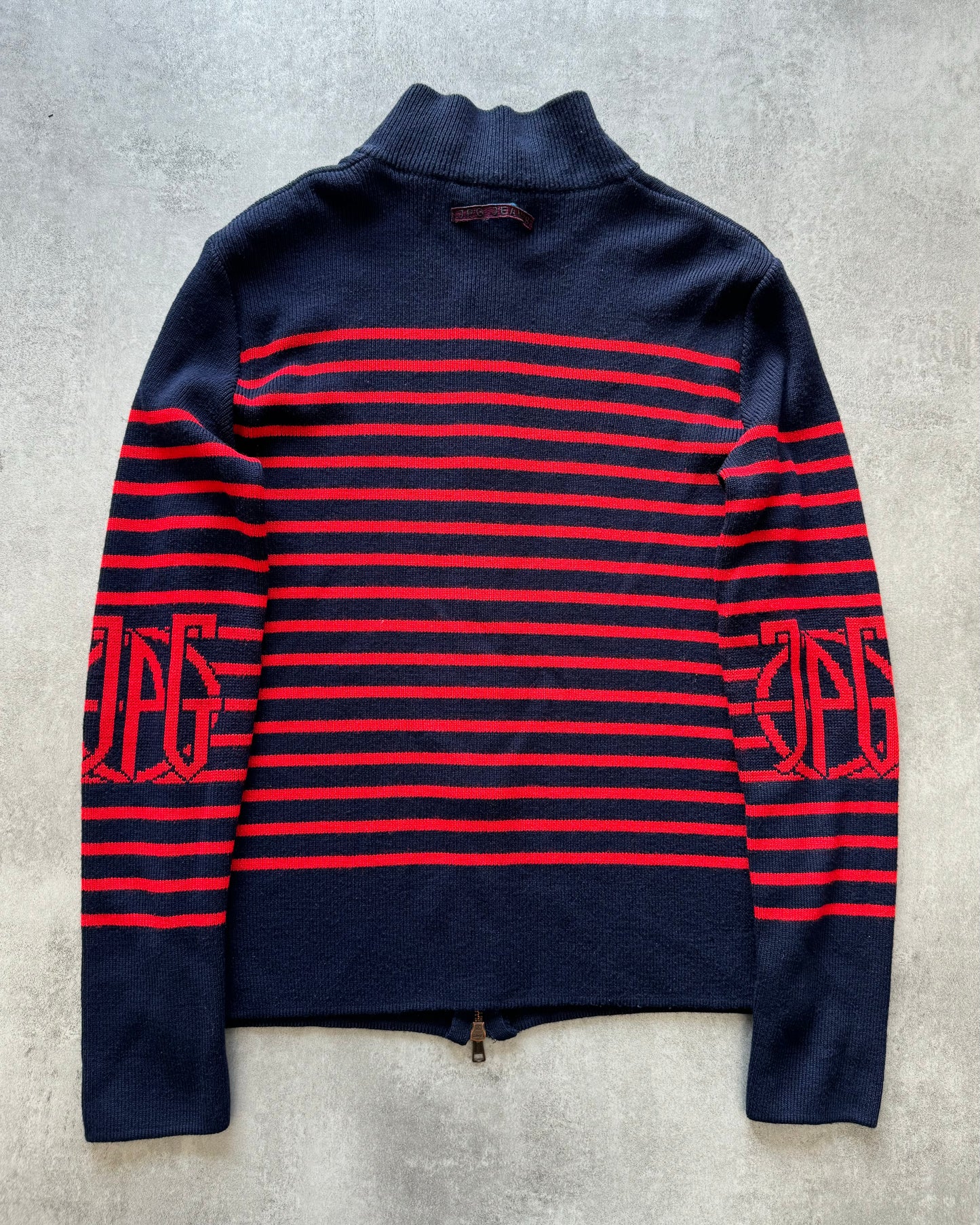 Jean Paul Gaultier French Wool Marine Zip-Up (S) - 2