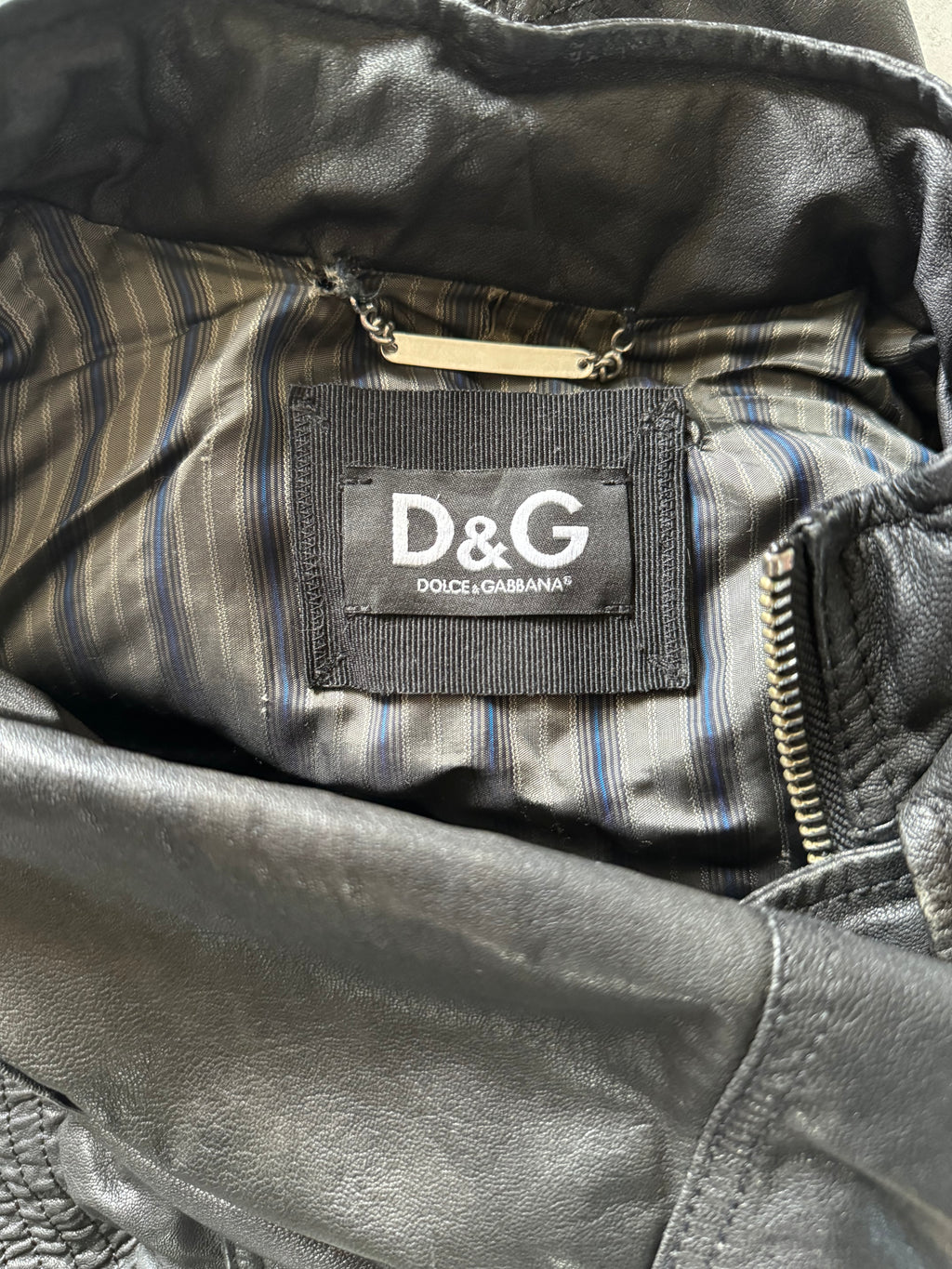 AW2008 Dolce & Gabbana Utility Leather Jacket (M) - 5
