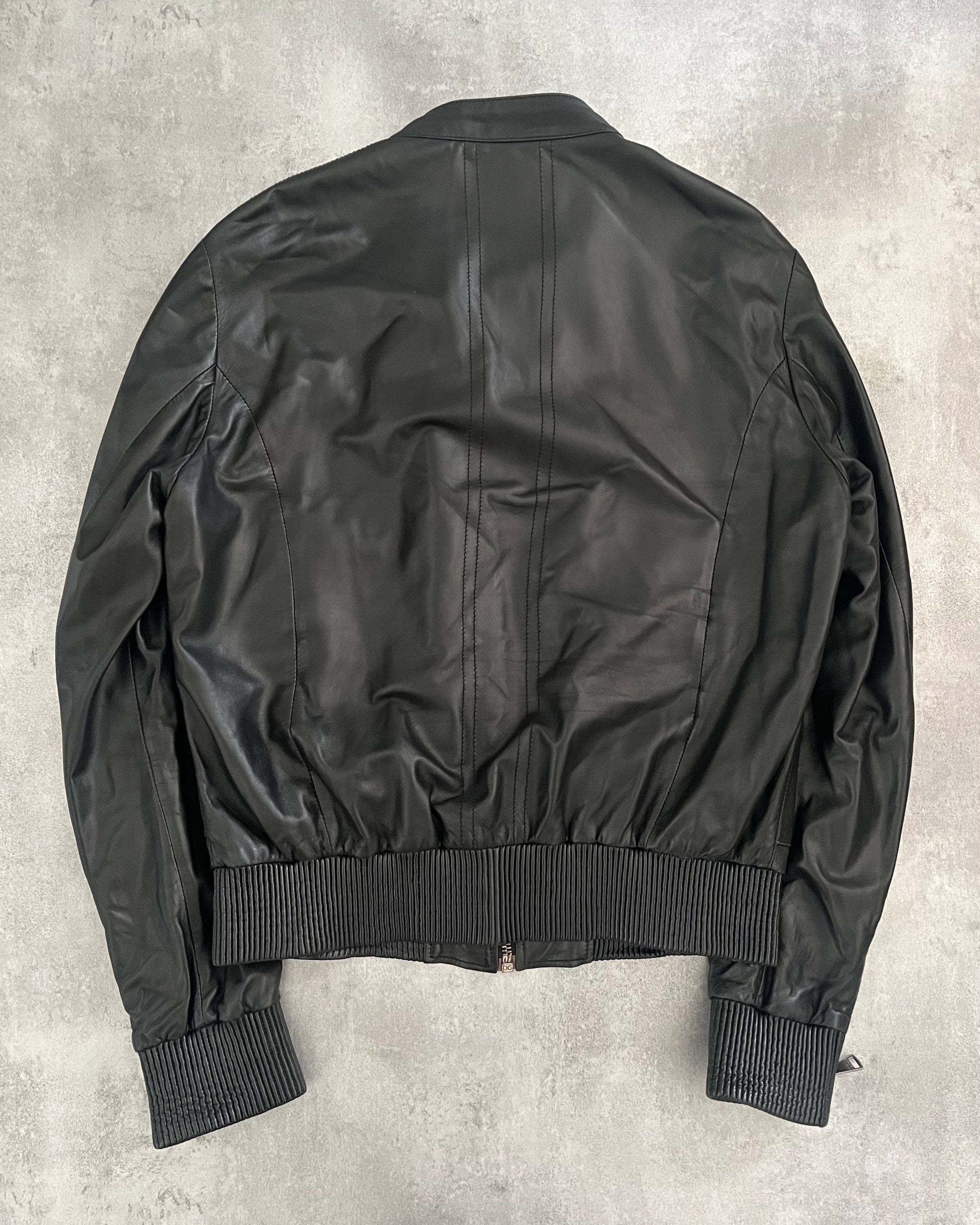 AW2018 Dolce & Gabbana Multi Zips Alpha Leather Jacket (XL) - 7