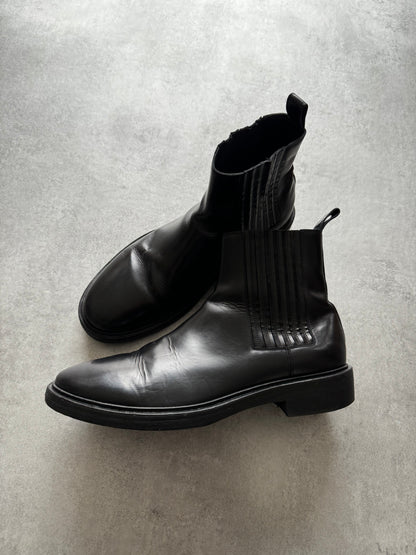 Balenciaga Chelsea Ankle Leather Boots (45,5) - 6