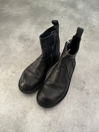 Rick Owens Rotary Zipped Leather Boots (42eu/us8.5)  (42) - 3