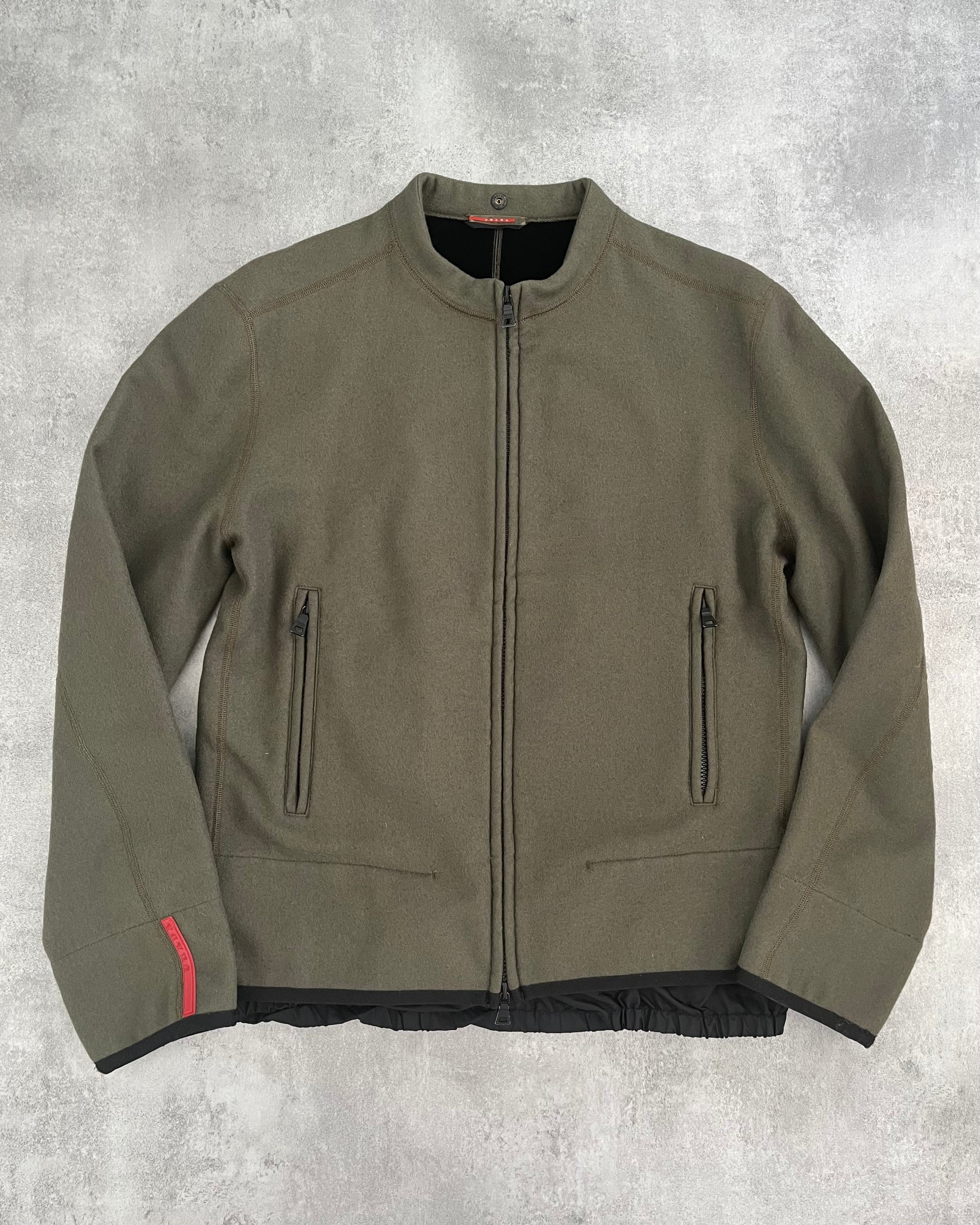 Prada Sport Outdoor Olive Zip-Up  (M) - 1