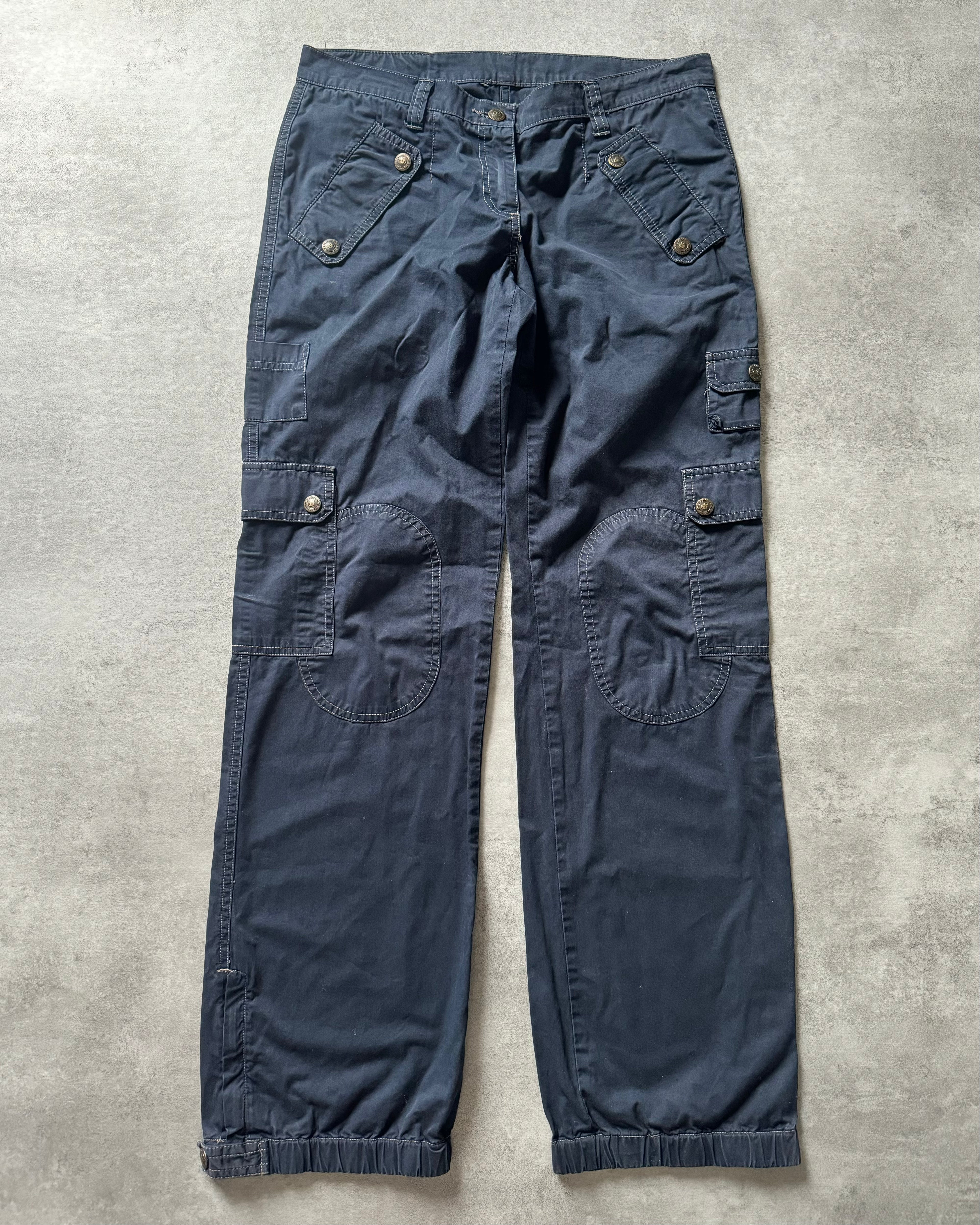AW2004 Dolce & Gabbana Navy Urban Utility Cargo Pants (M) - 1