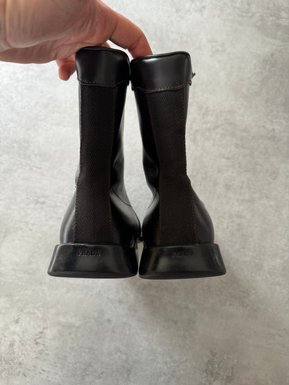 AW1999 Prada Black Premium Leather Boots  (42) - 5