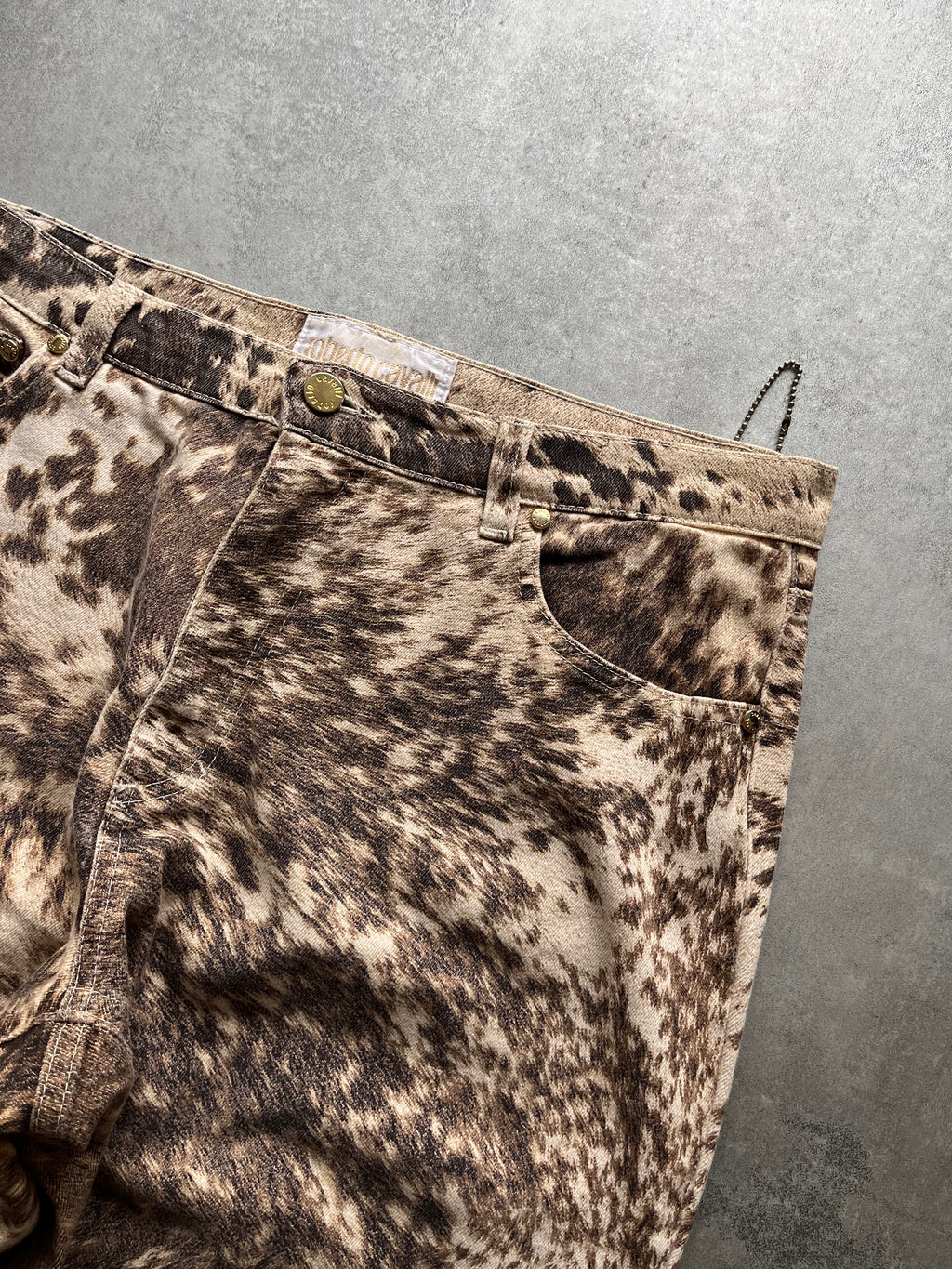 FW1999 Roberto Cavalli Furry Cawprint Movement Pants  (M) - 4