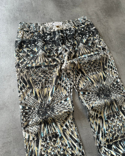 AW1999 Roberto Cavalli Logical Diamond Dynasty Pants (M) - 7