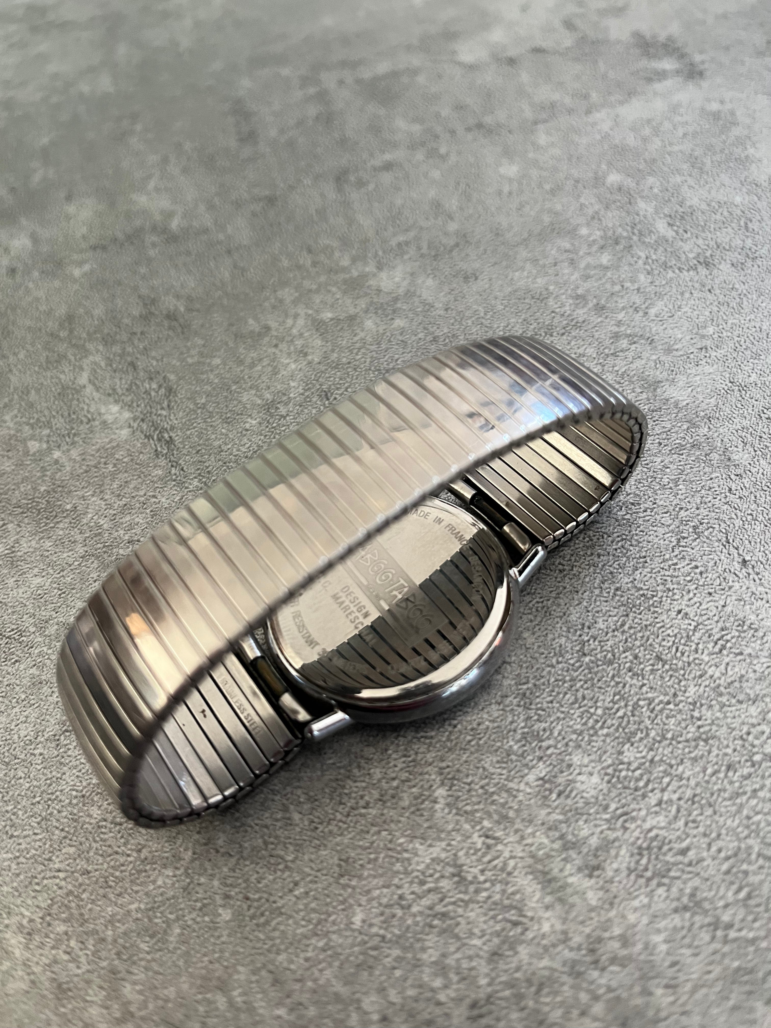 1990s' Archive Taboo Silver Mirror Watch  (OS) - 2