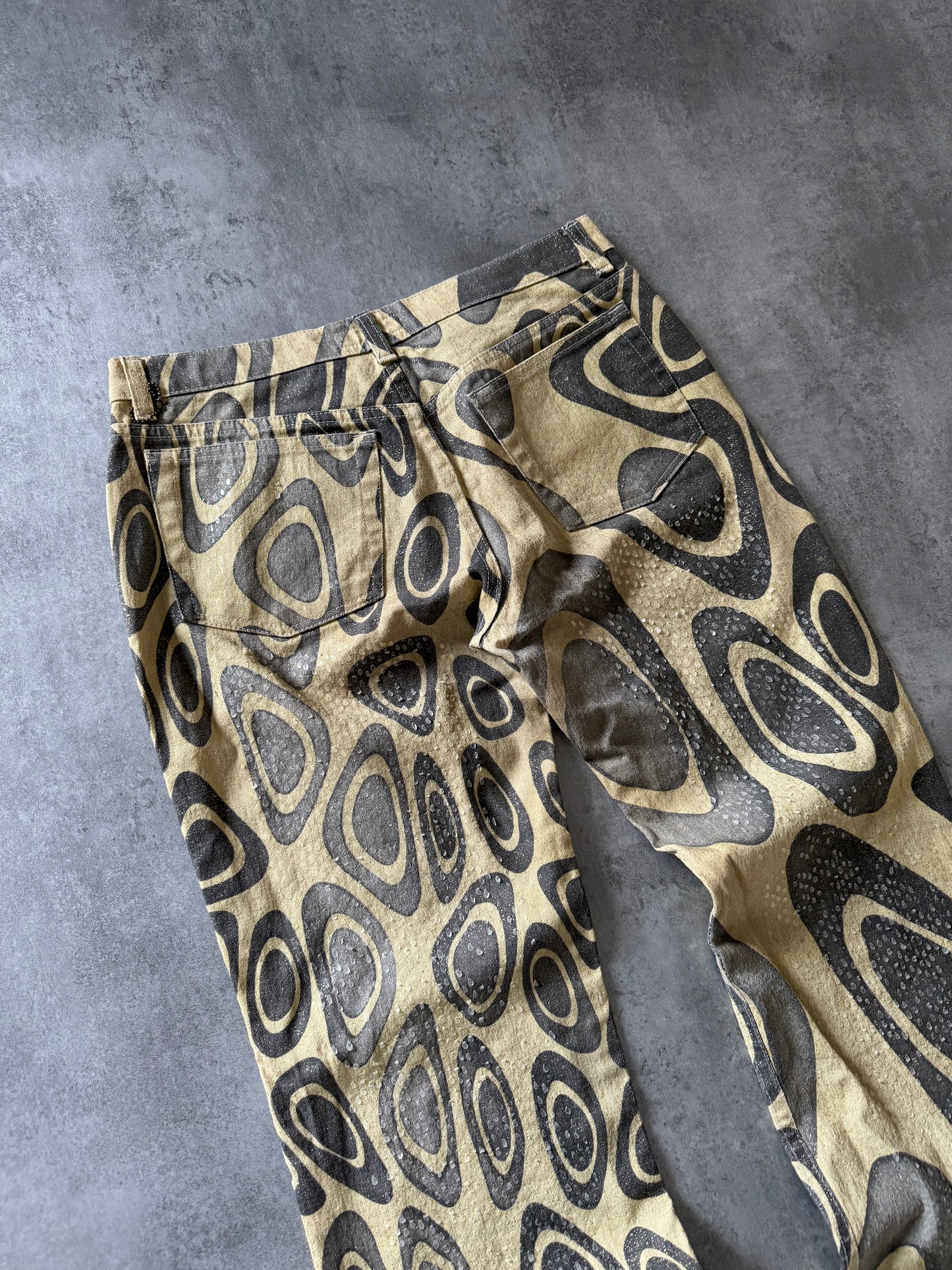 AW2000 Roberto Cavalli Psychadelic Geo Movement Pants  (M) - 5