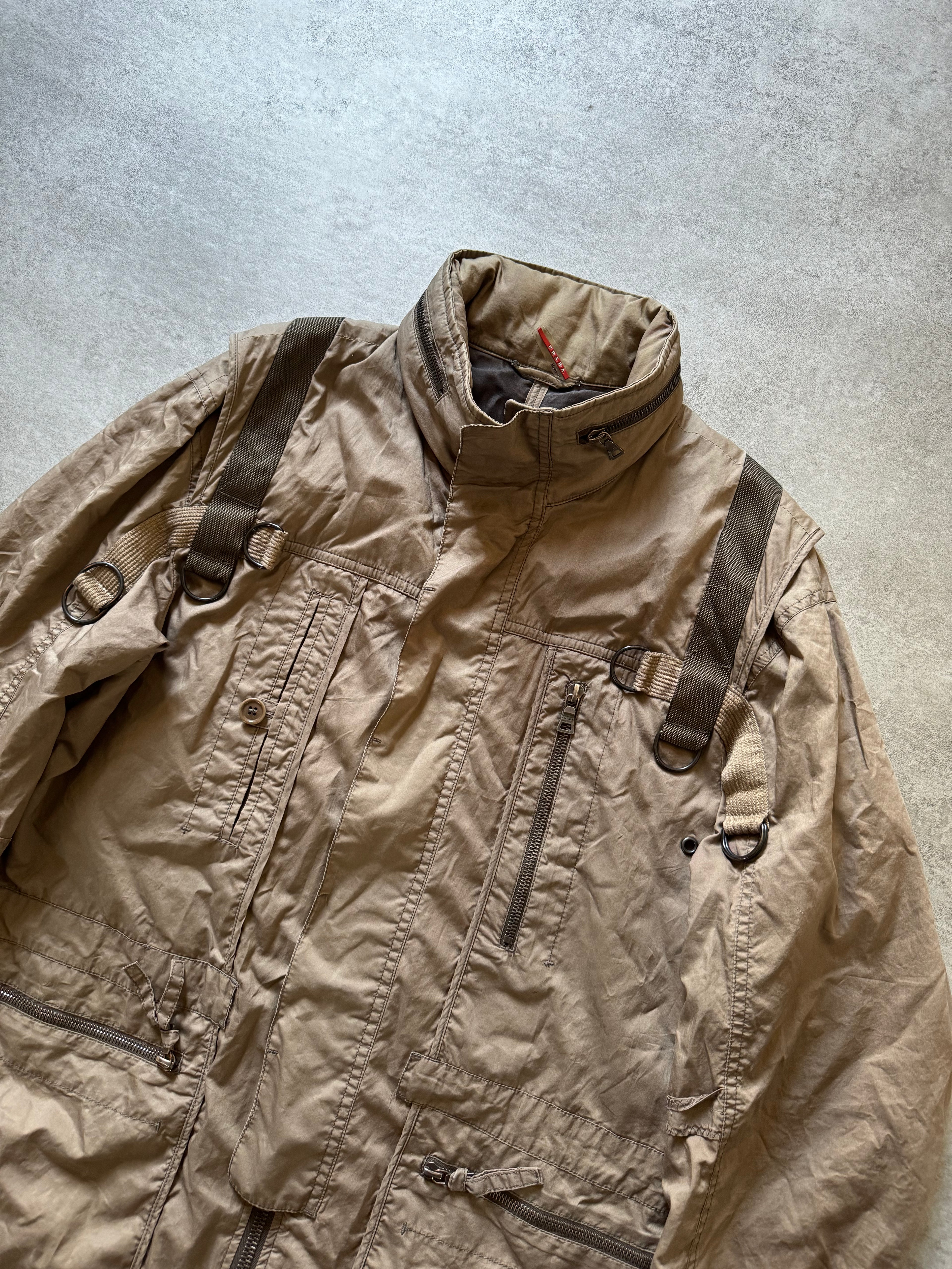 2000s Prada Strap Military Tactical Jacket  (M) - 9