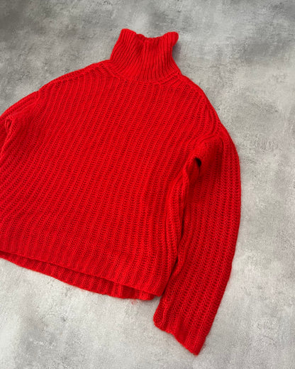 Marni Red Mohair Turtleneck  (S) - 7