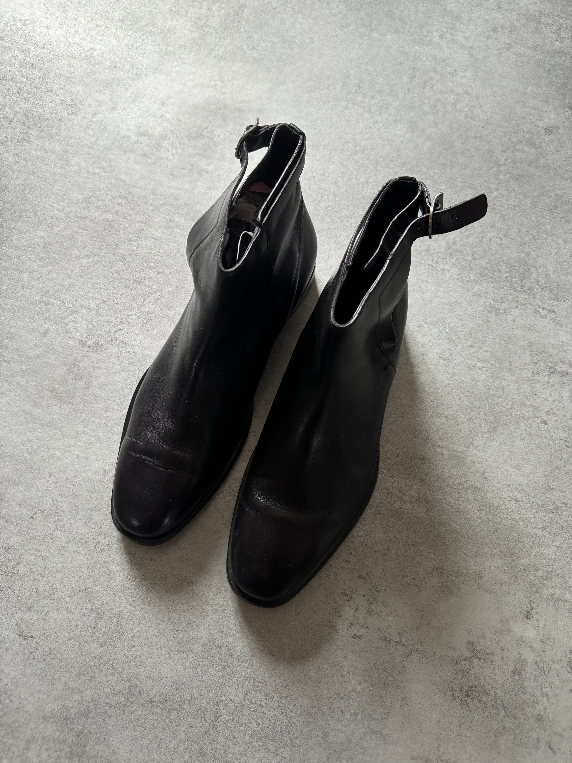 Balenciaga Milanese Black Leather Boots  (45,5) - 2