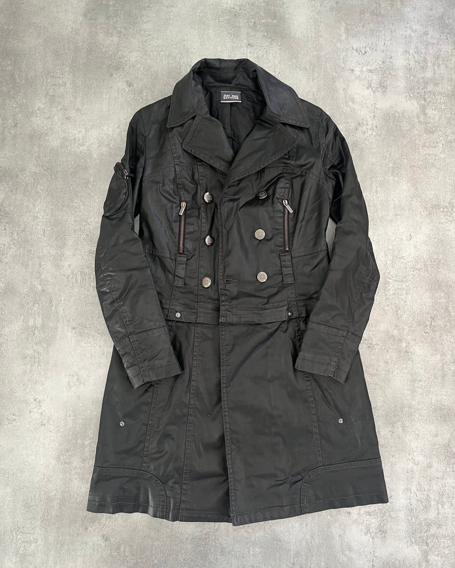 2000s' Jean Paul Gaultier Cargo Detachable Trench Jacket (S) (S) - 3