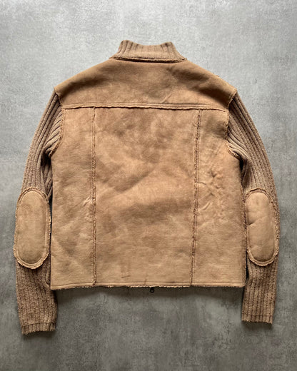 2000s Prada Versatile Camel Cozy Zip-Up (L) - 2