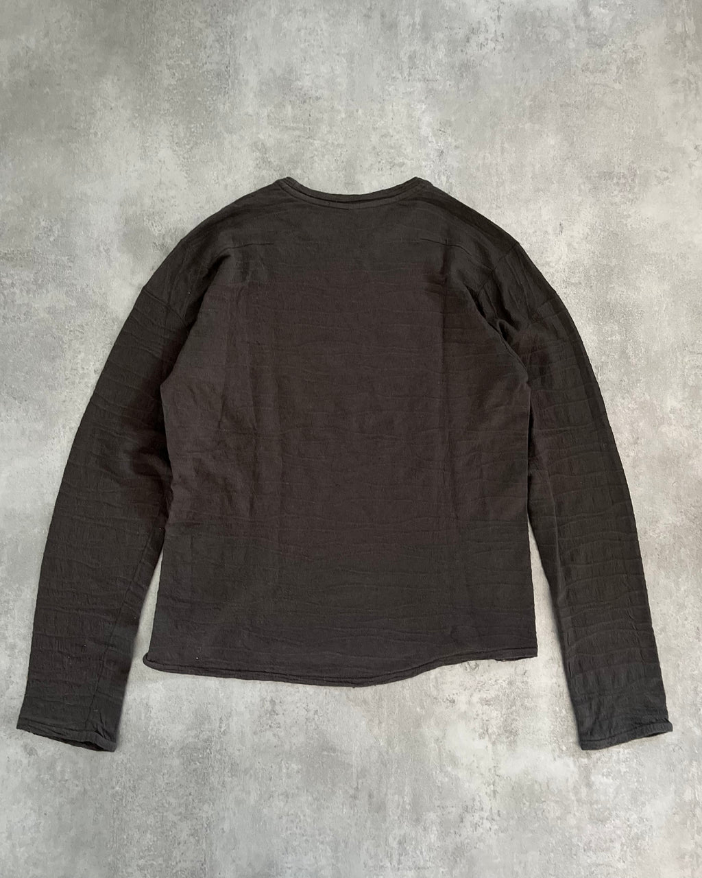 2000s Marithé + François Girbaud Plissed Destructured Longsleeves (L) - 2