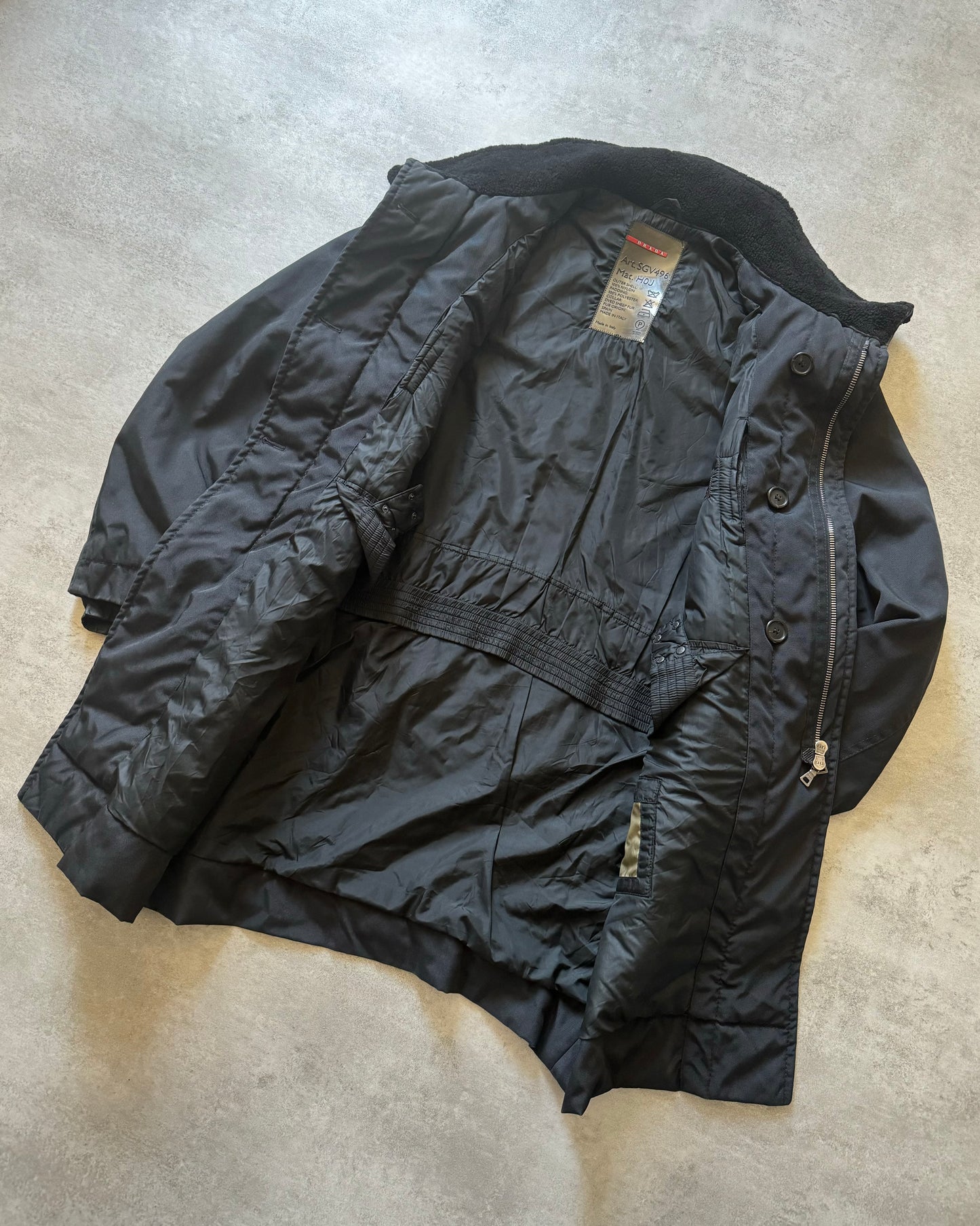 2000s Prada Astro Ski Tactical Navy Jacket (L) - 4