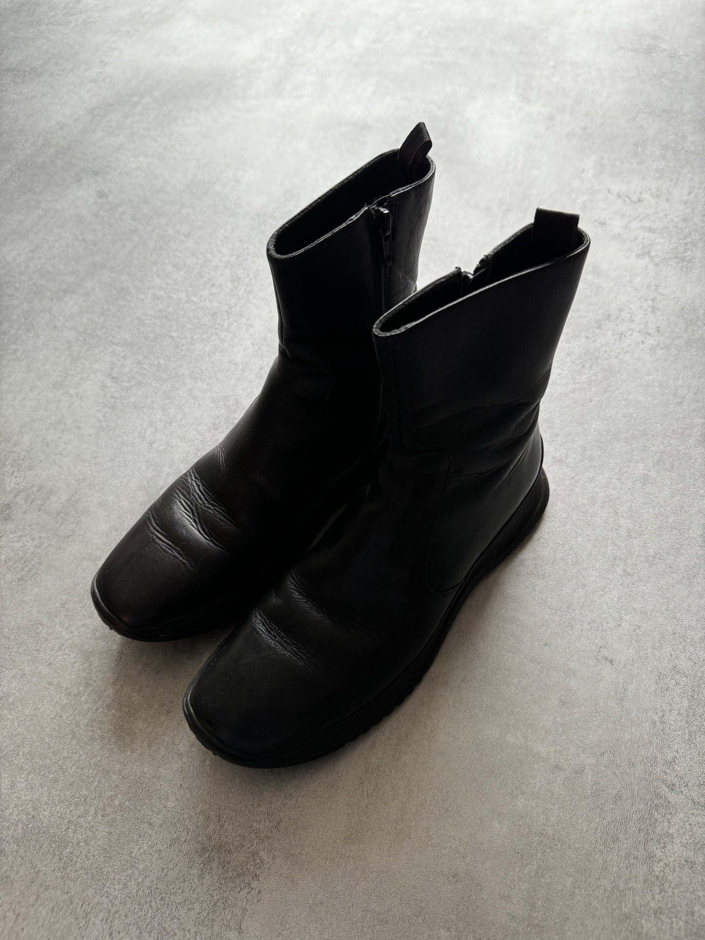 2000s Prada Leather Boots (39) - 6