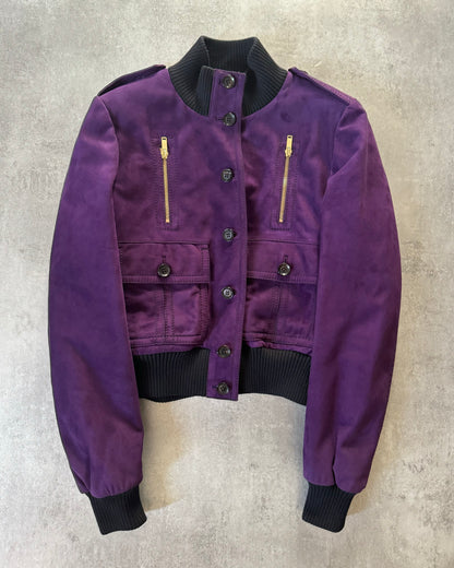 Gucci Purple Madonna Leather Jacket by Frida Giannini (S) - 1
