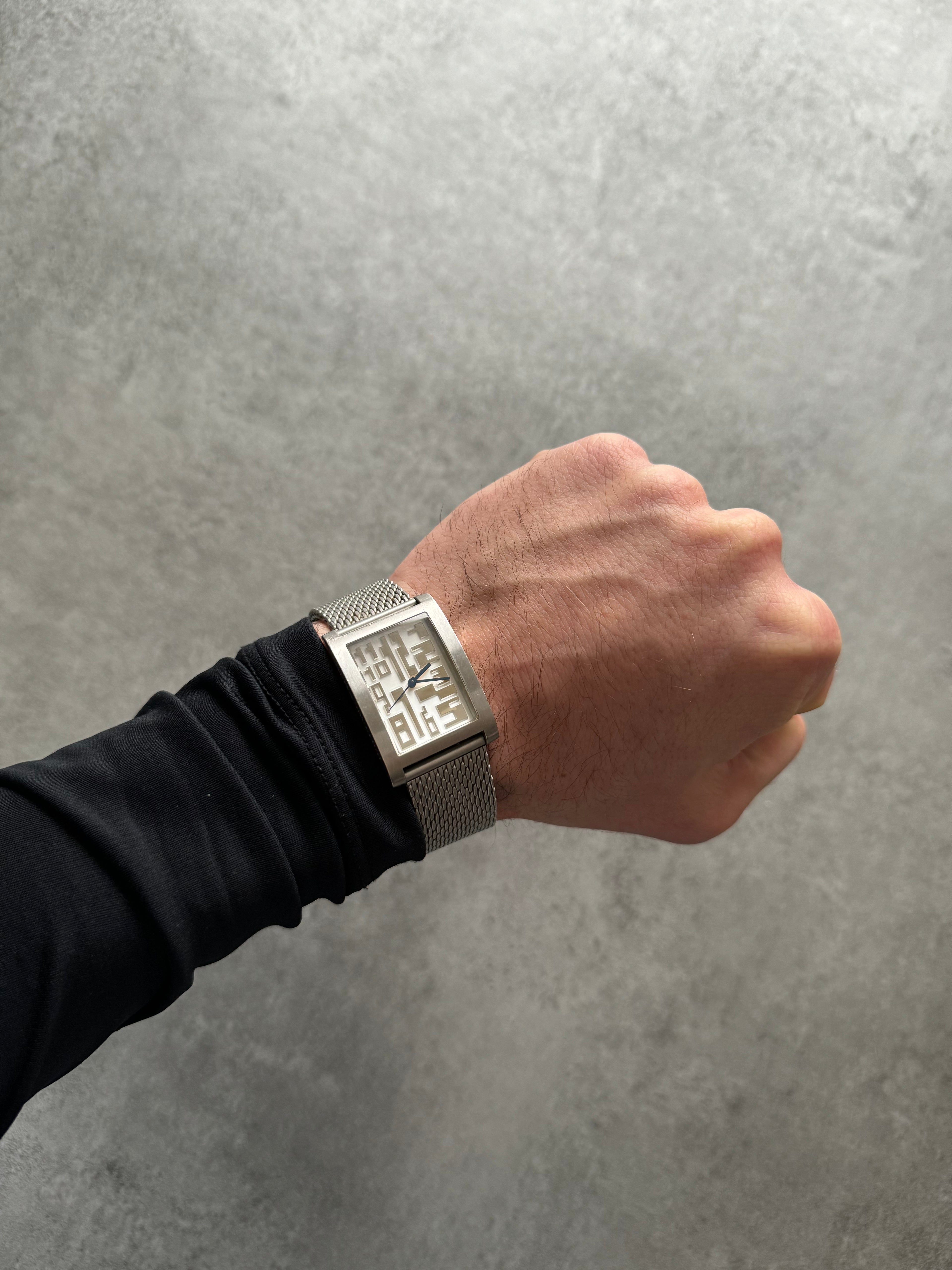 2000s Jean Paul Gaultier Numerology Silver Tank Watch (OS) - 2