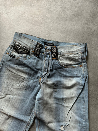 2000s Dolce & Gabbana Burn Rockstar Denim Jeans  (M) - 6