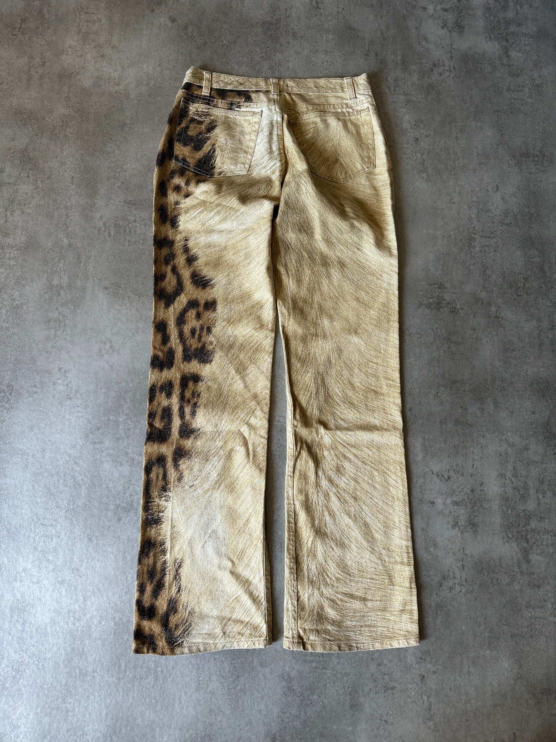 1990s Roberto Cavalli Jaguar Expansion Calm Pants (S) - 3