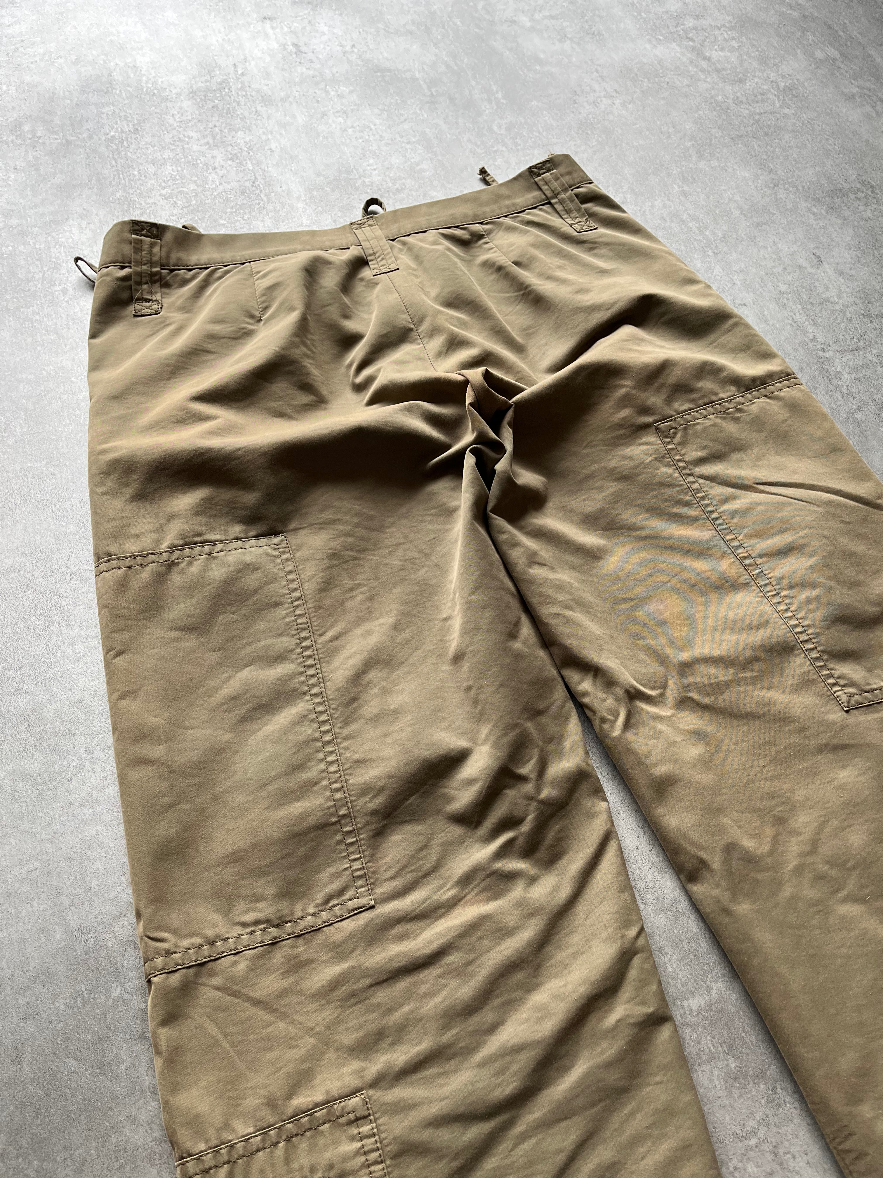 AW2005 Daniele Alessandrini Full Zip Olive Cargo Pants  (M) - 2