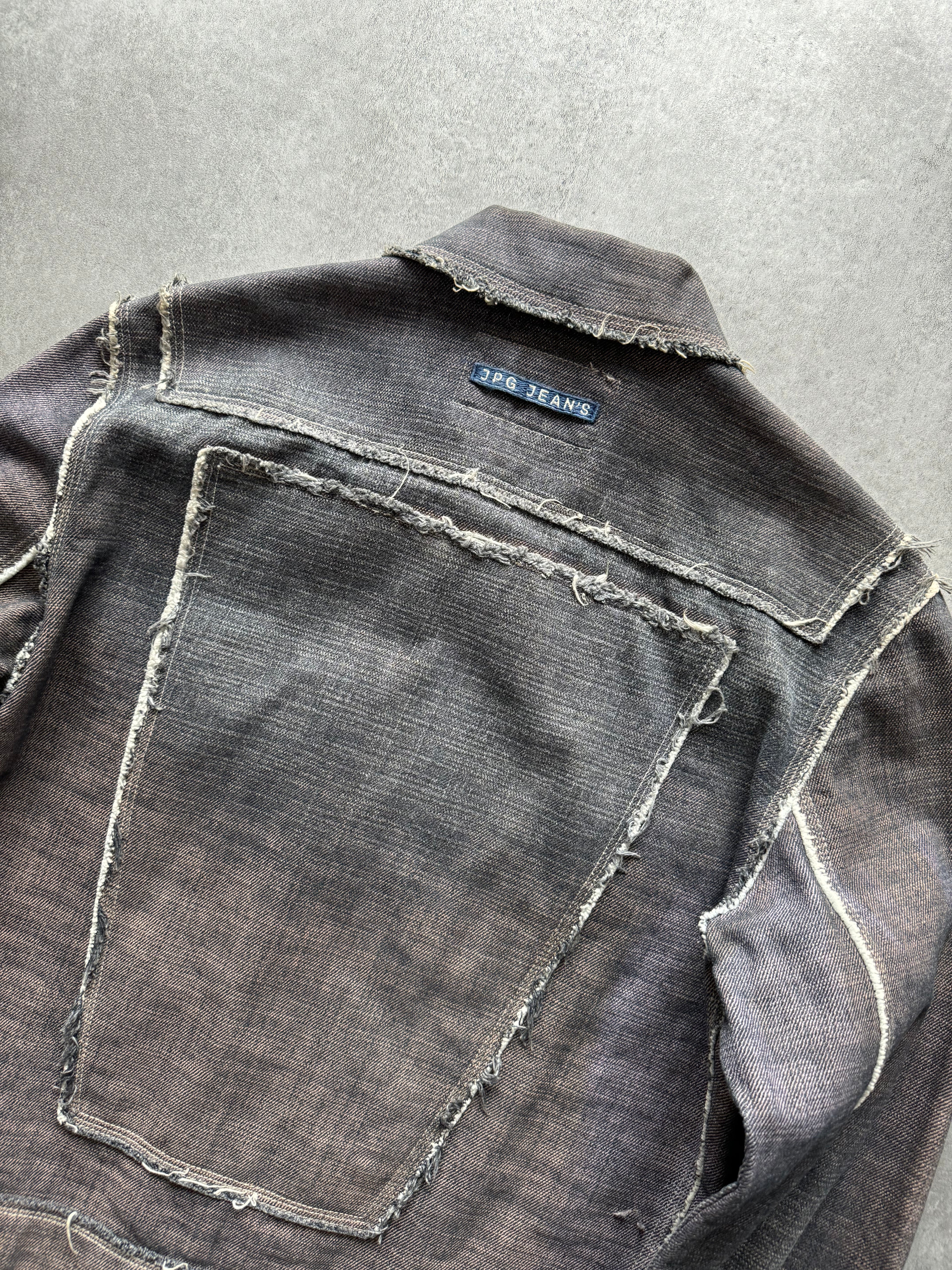 2000s Jean Paul Gaultier Raw Reversed Denim Jacket (M) - 3