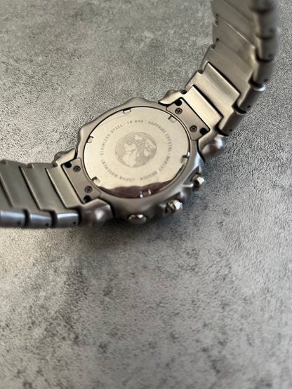 2006 Oakley GMT Silver Steel Watch (OS) - 6