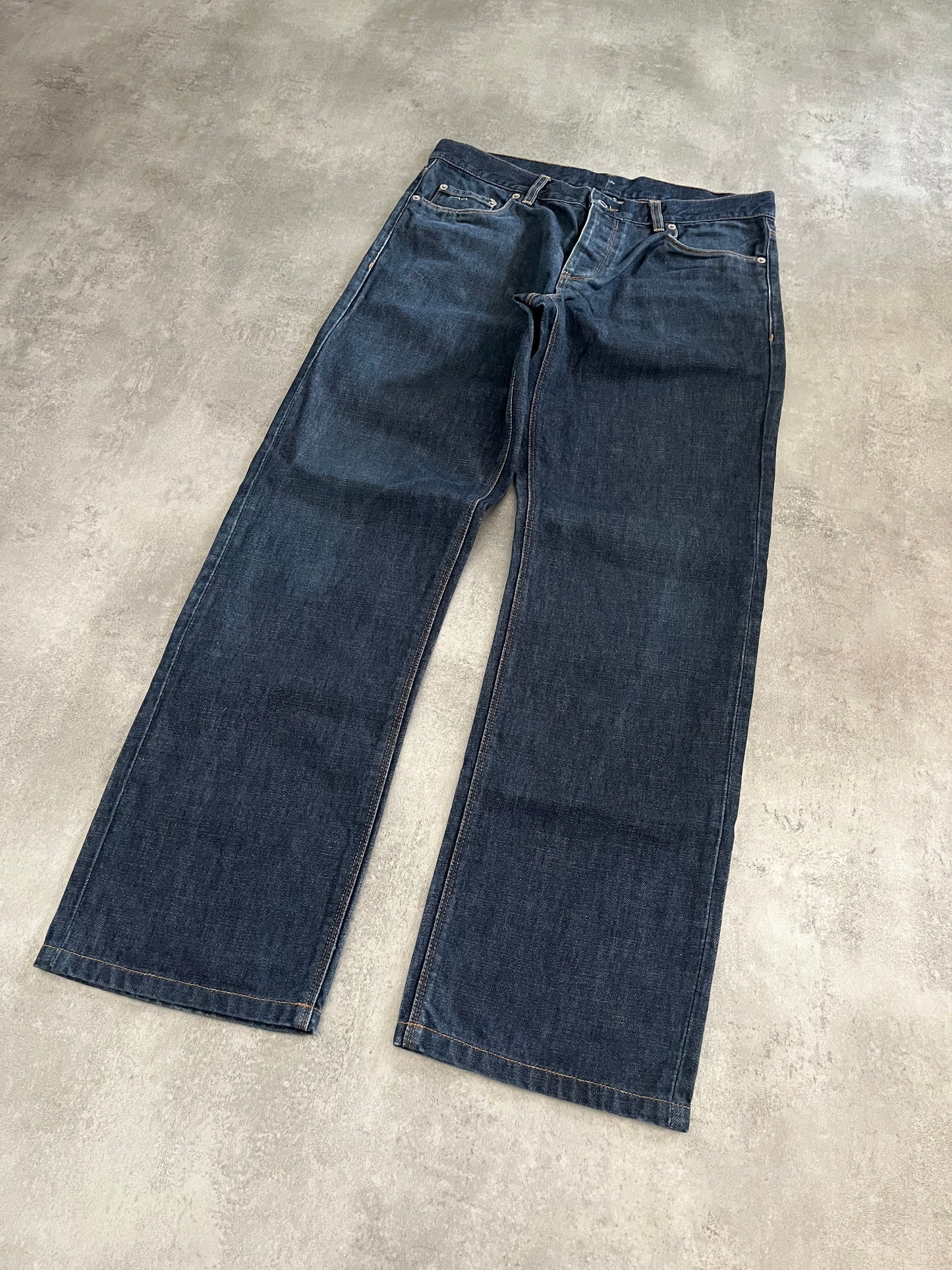 Prada Straight Brut Denim Jeans (M) - 3