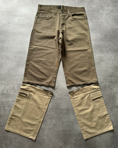 Dolce & Gabbana Olive Cargo Detachable Pants (M) - 2