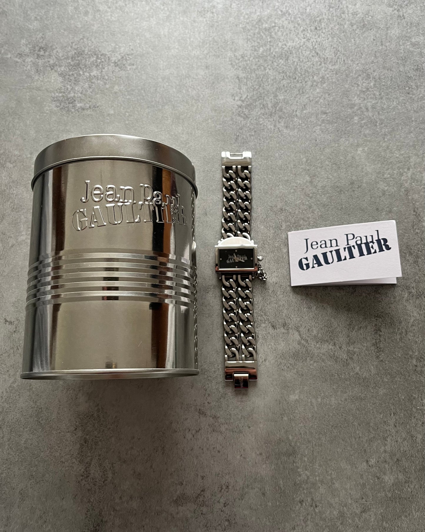 Jean Paul Gaultier Double Chain Silver Steel Watch (OS) - 2