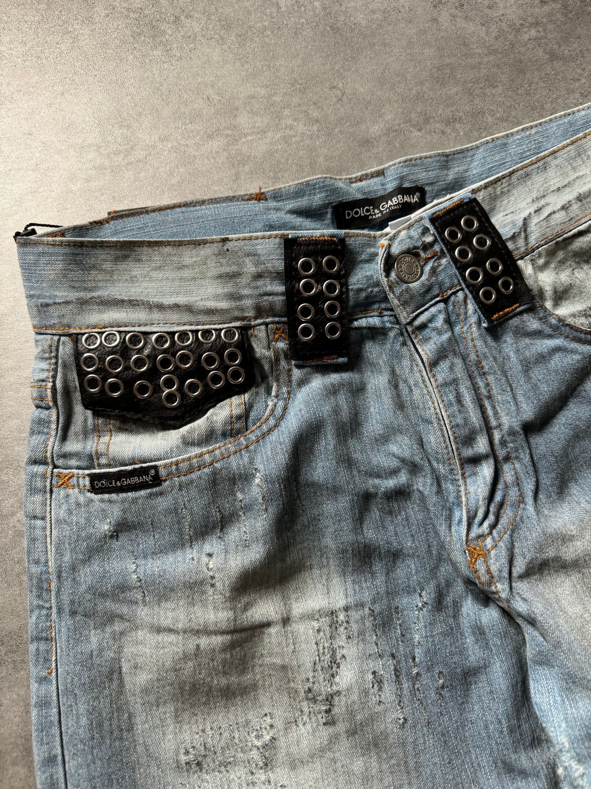 2000s Dolce & Gabbana Burn Rockstar Denim Jeans  (M) - 7